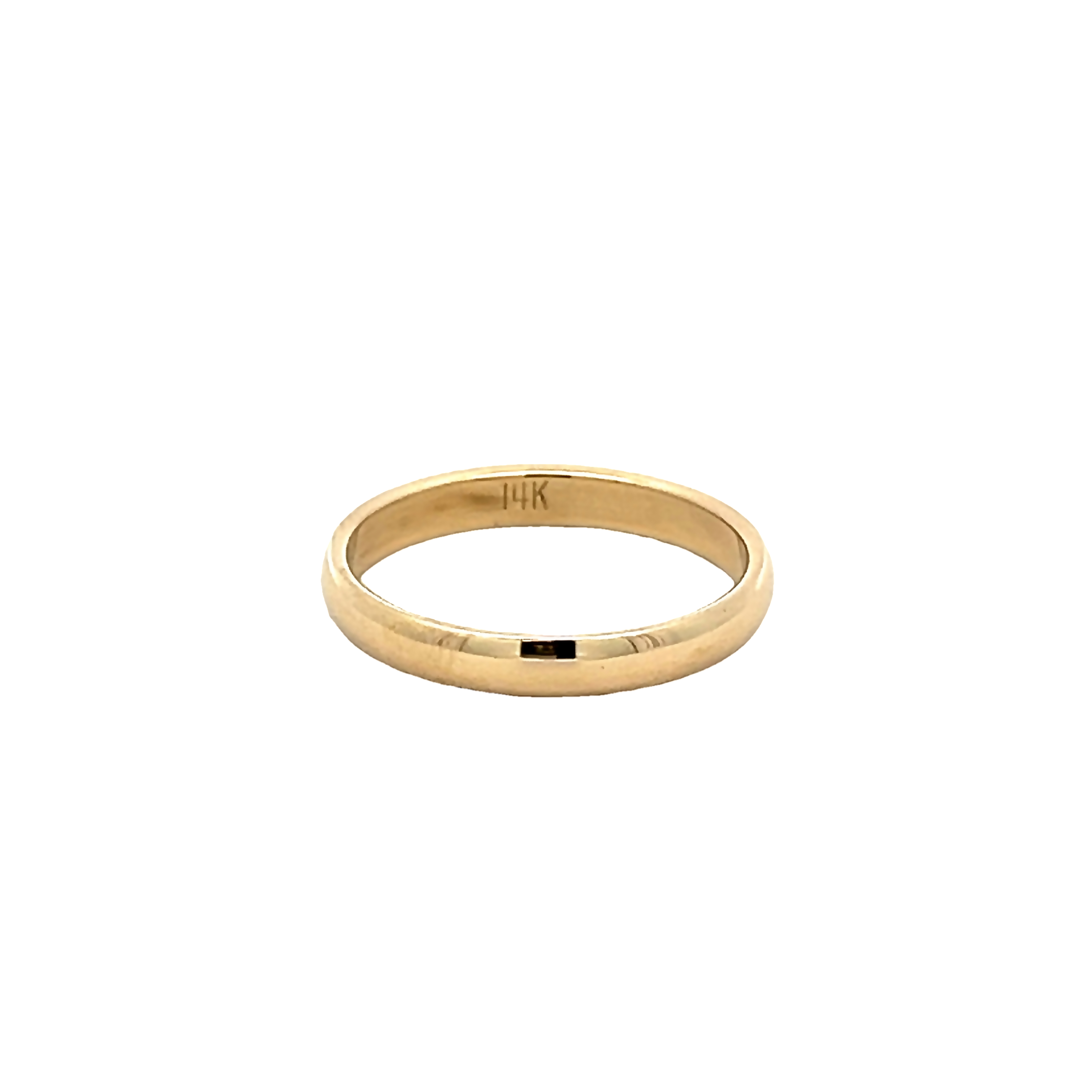 2.5mm 14k Yellow Gold Wedding Band