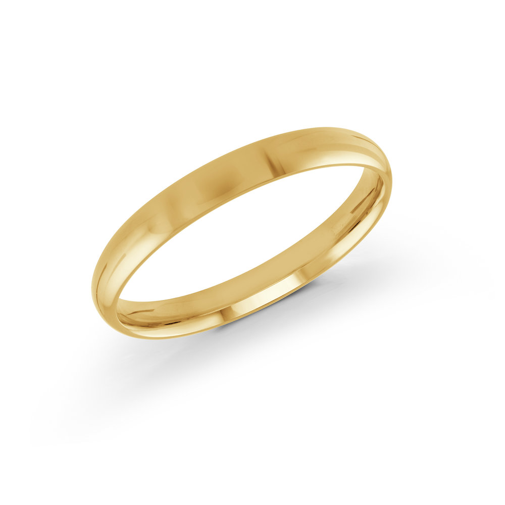 Yellow 14 Karat 3mm Wedding Band Size 6