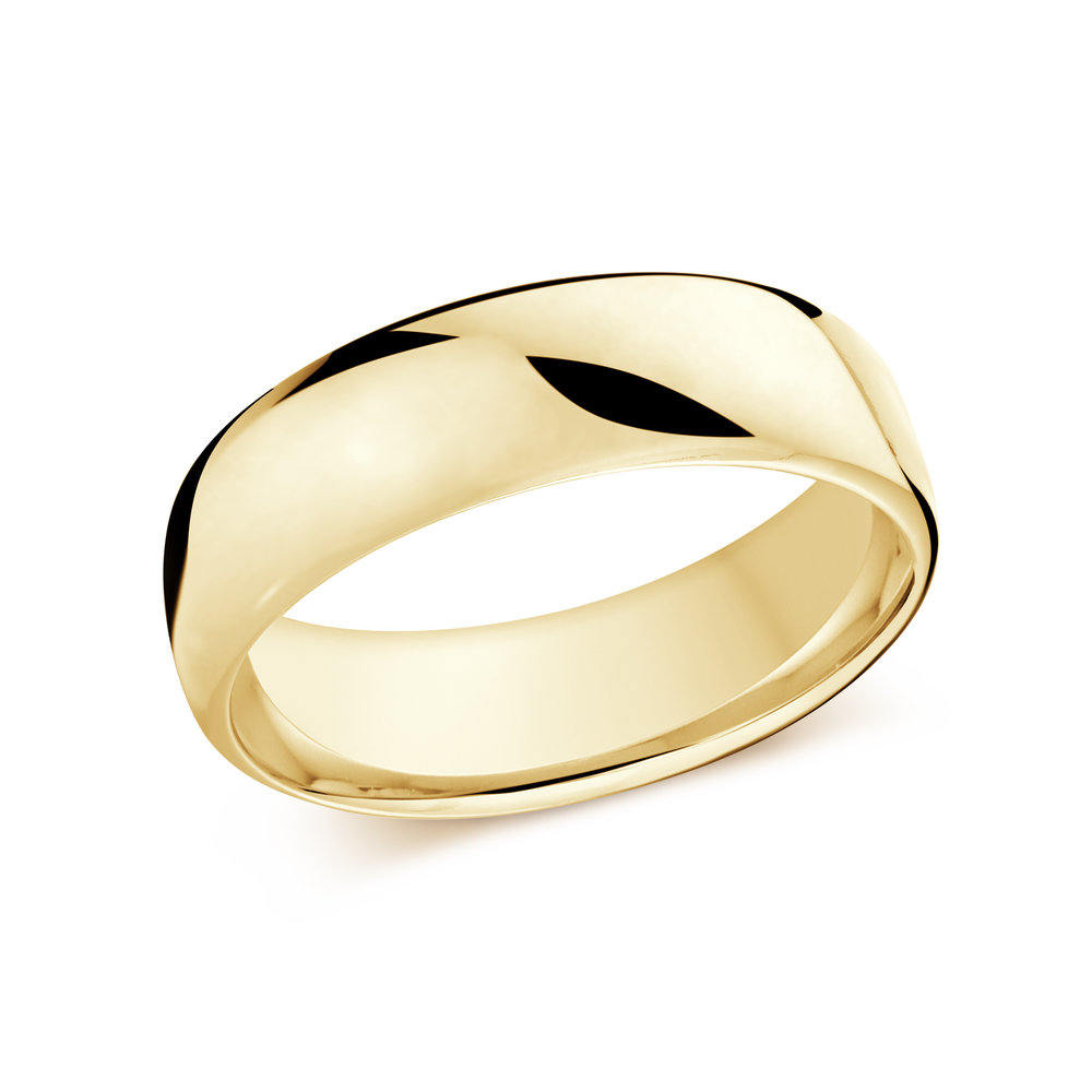 6.5mm 14k Yellow Gold Wedding Band