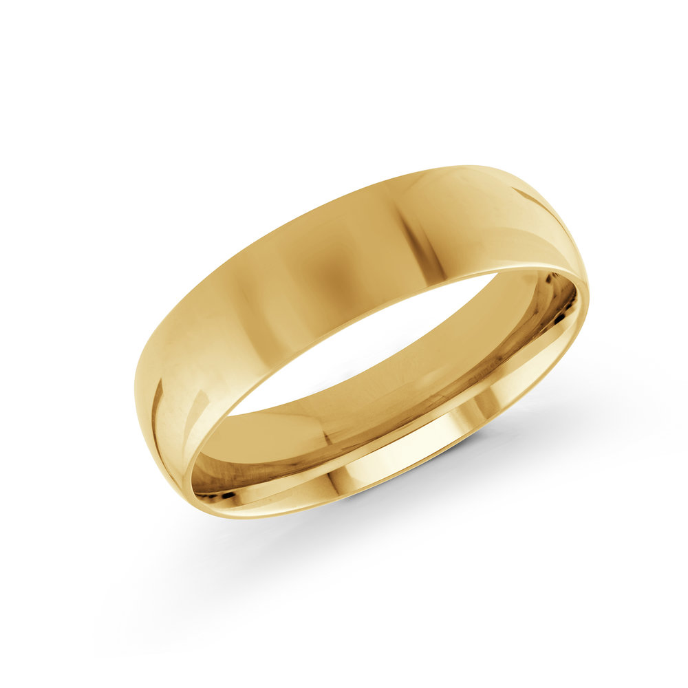 6mm 14k Yellow Gold Wedding Band