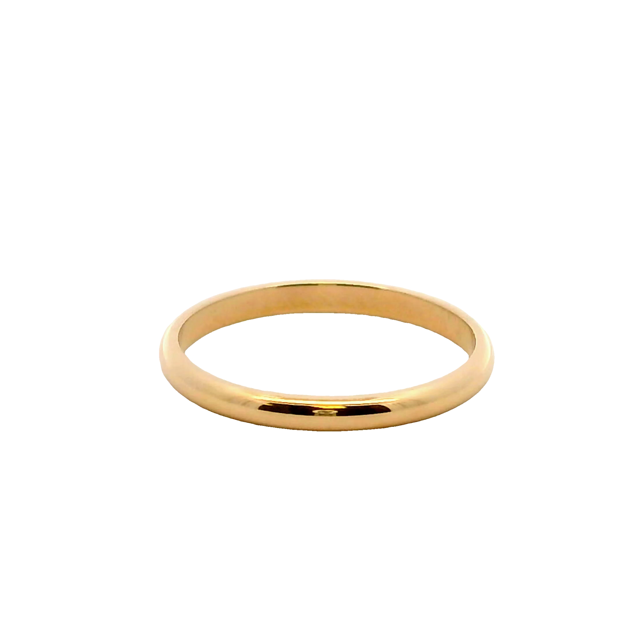 14k Yellow Gold 2mm Wedding Band