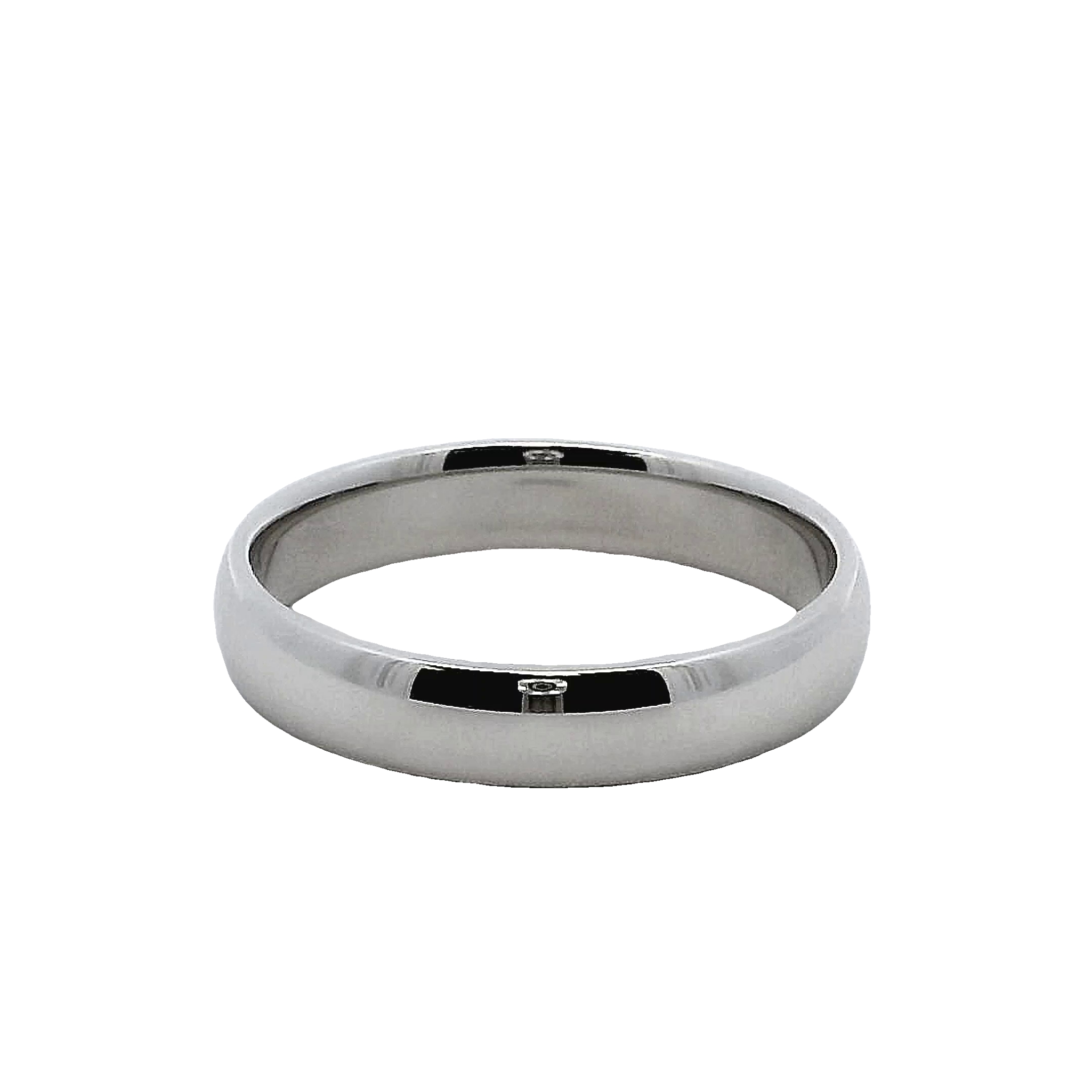 14k White Gold 4mm Wedding Band
