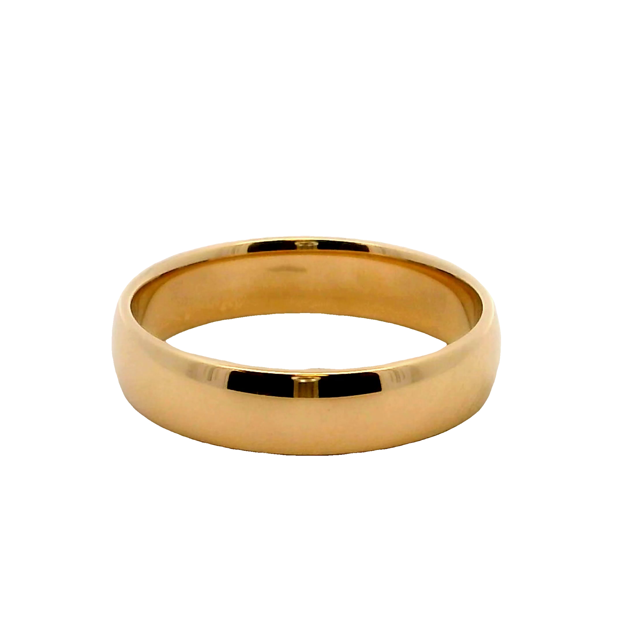 14k Yellow Gold 5mm Wedding Band