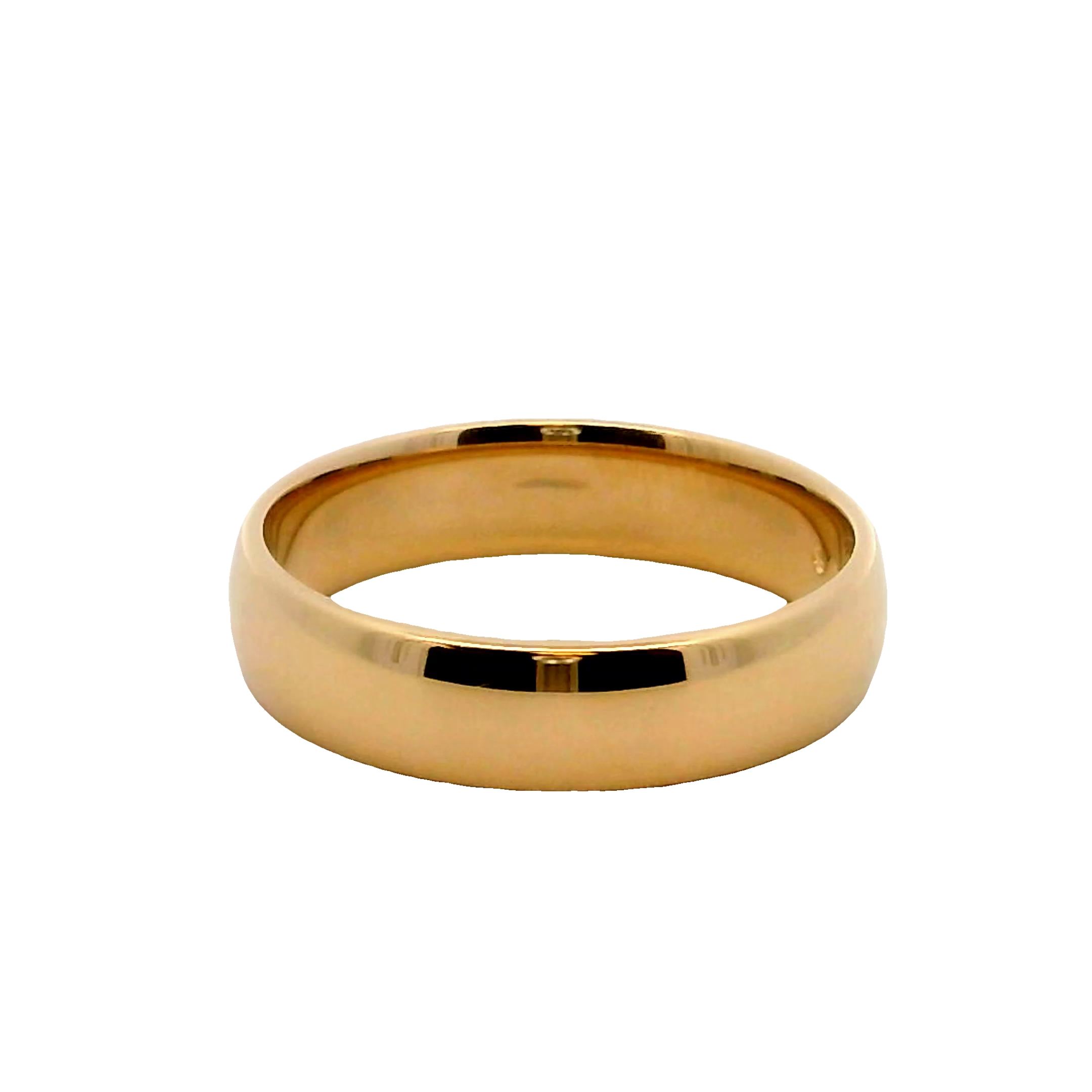 14k Yellow Gold 5mm Wedding Band
