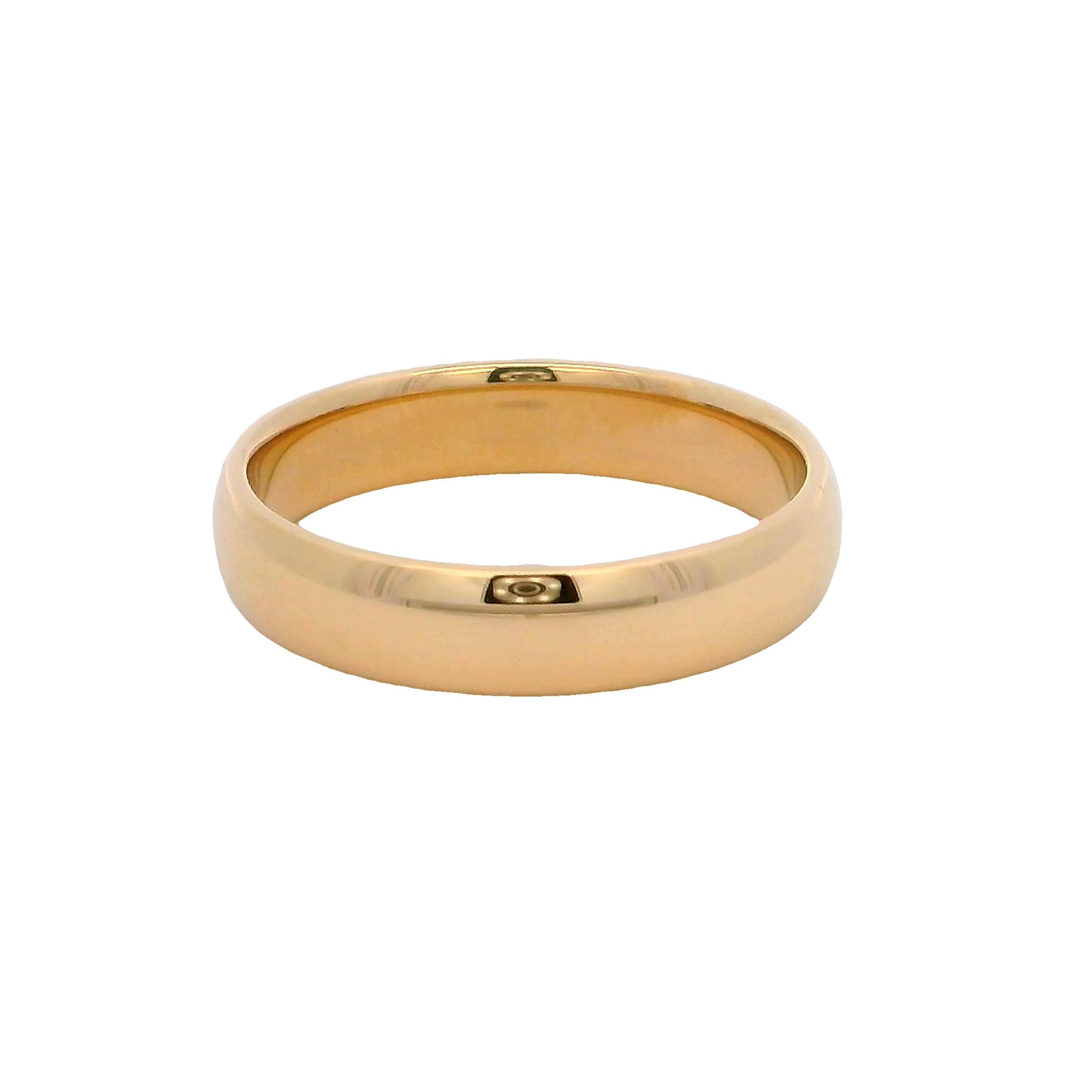 14k Yellow Gold 4mm Wedding Band