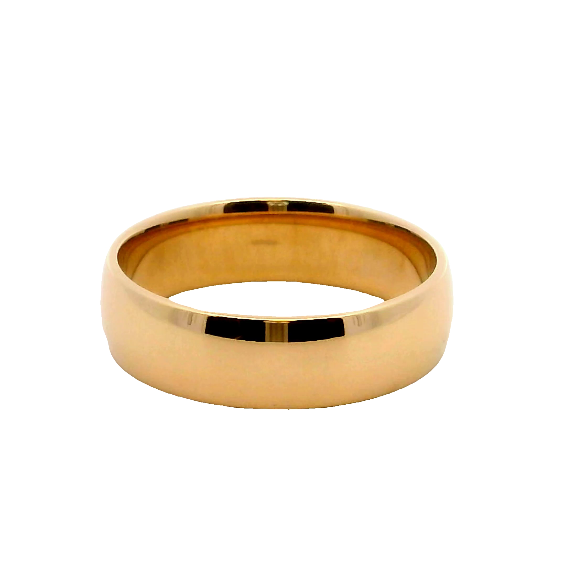 14k Yellow Gold 6mm Wedding Band