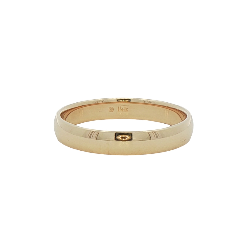 14k Yellow Gold 4mm Wedding Band