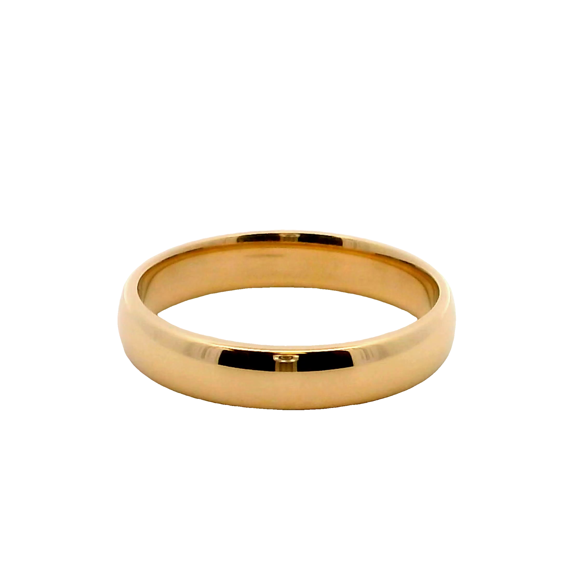 14k Yellow Gold 4mm Wedding Band