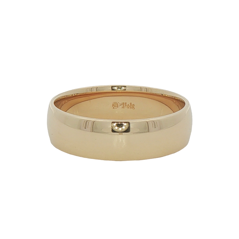 14k Yellow Gold Wedding Band