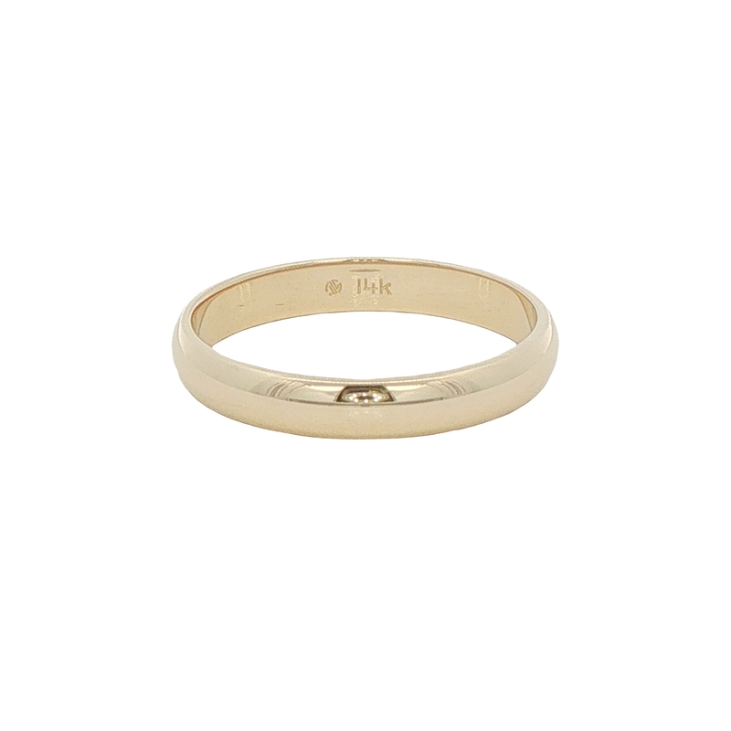 14k Yellow Gold 3mm Wedding Band