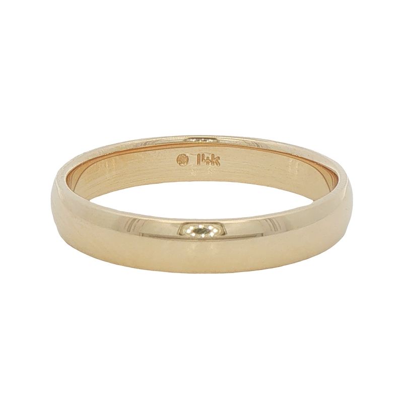 14k Yellow Gold 4mm Wedding Band