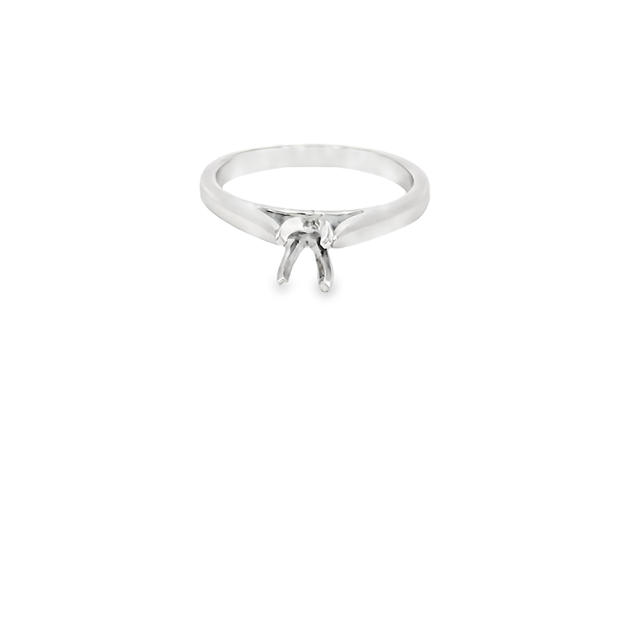 Platinum Solitaire Semi Mount Engagement Ring