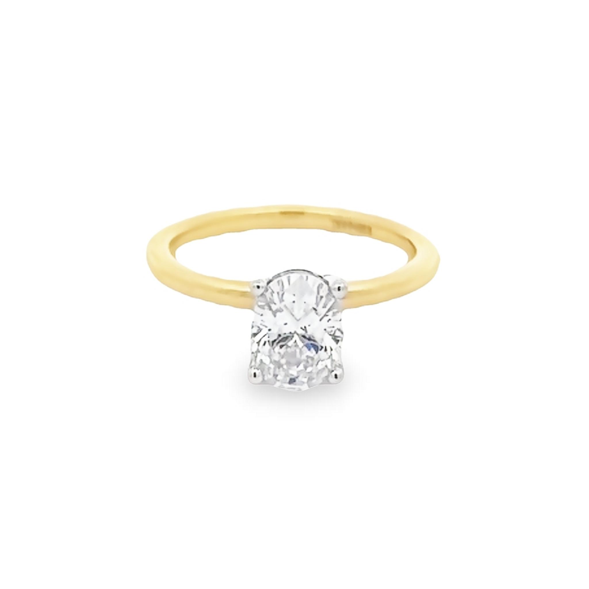 14k Yellow Gold Semi Mount Engagement Ring