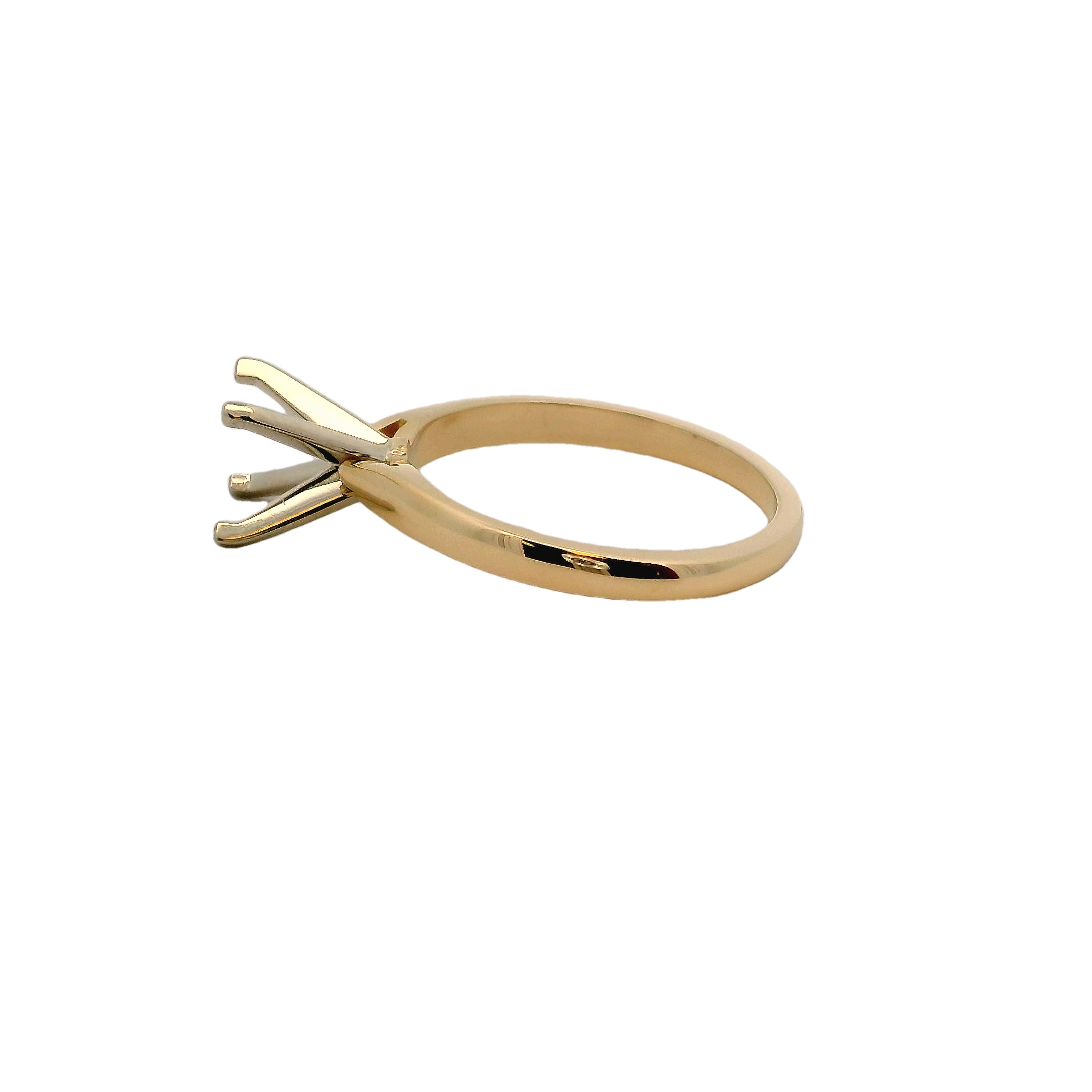14k Yellow Gold Semi Mount Engagement Ring