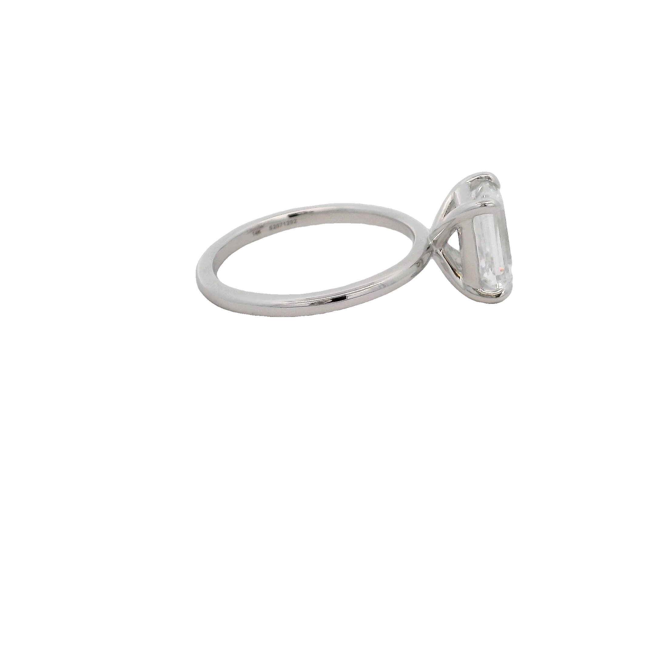 14k White Gold Solitaire Engagement Setting