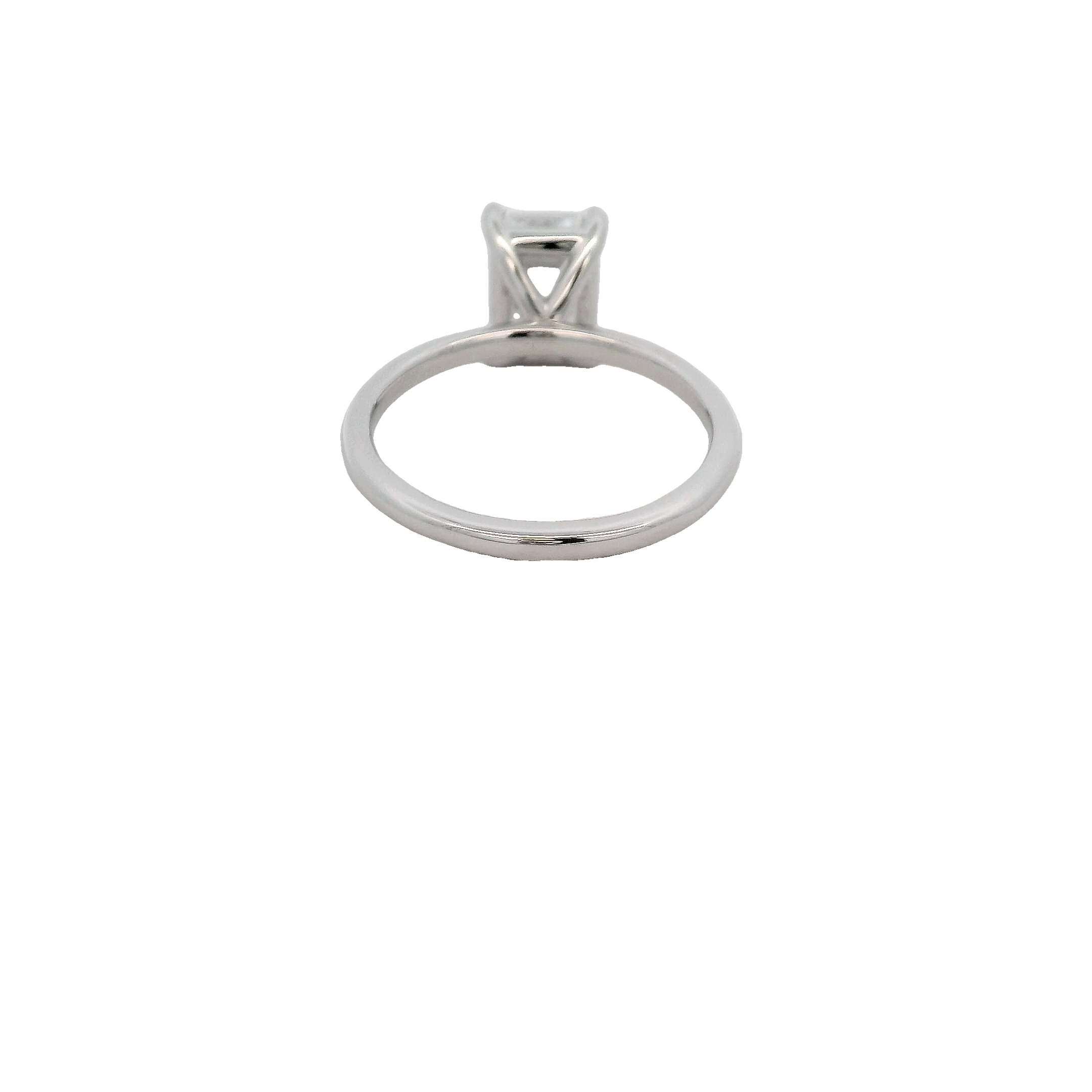 14k White Gold Solitaire Engagement Setting