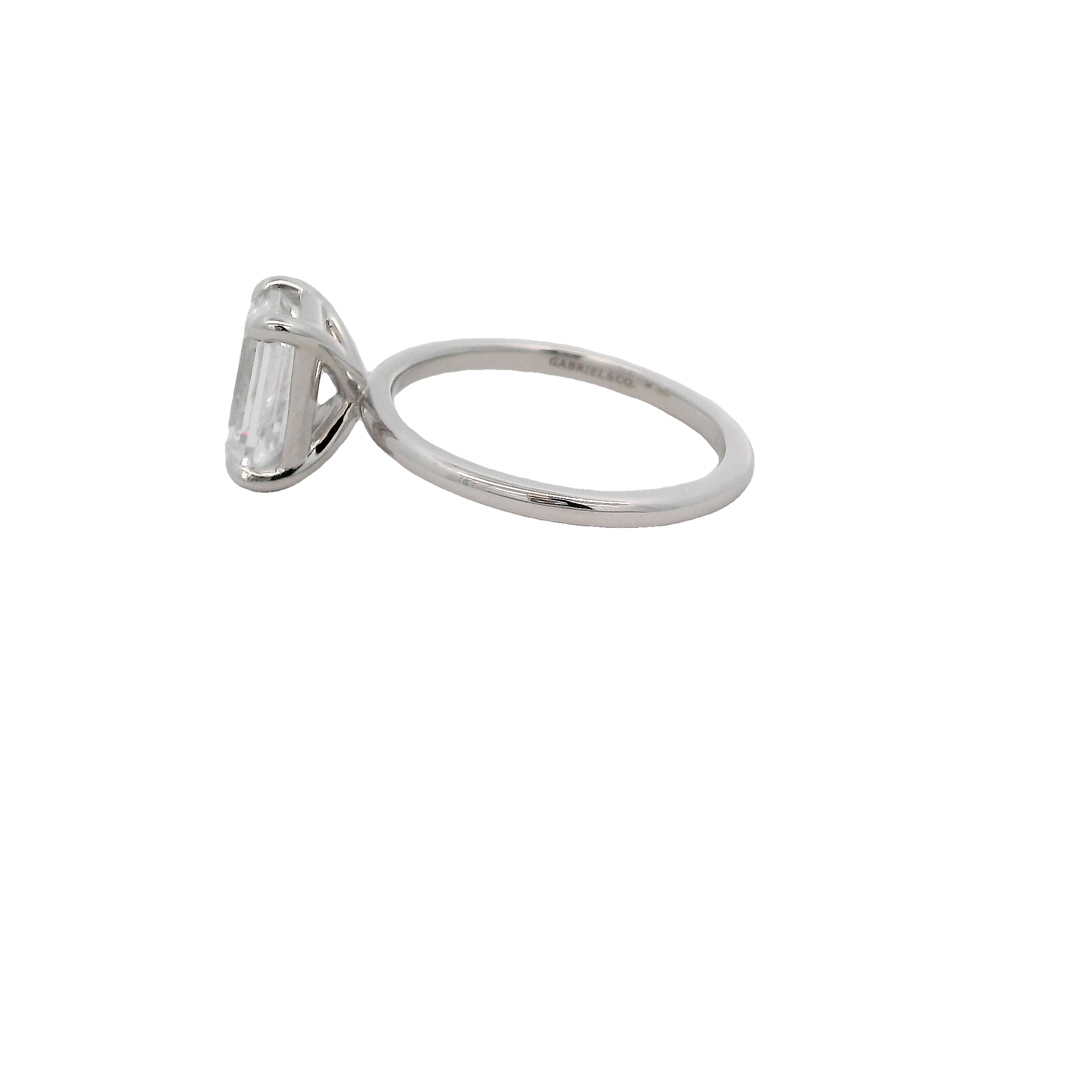 14k White Gold Solitaire Engagement Setting