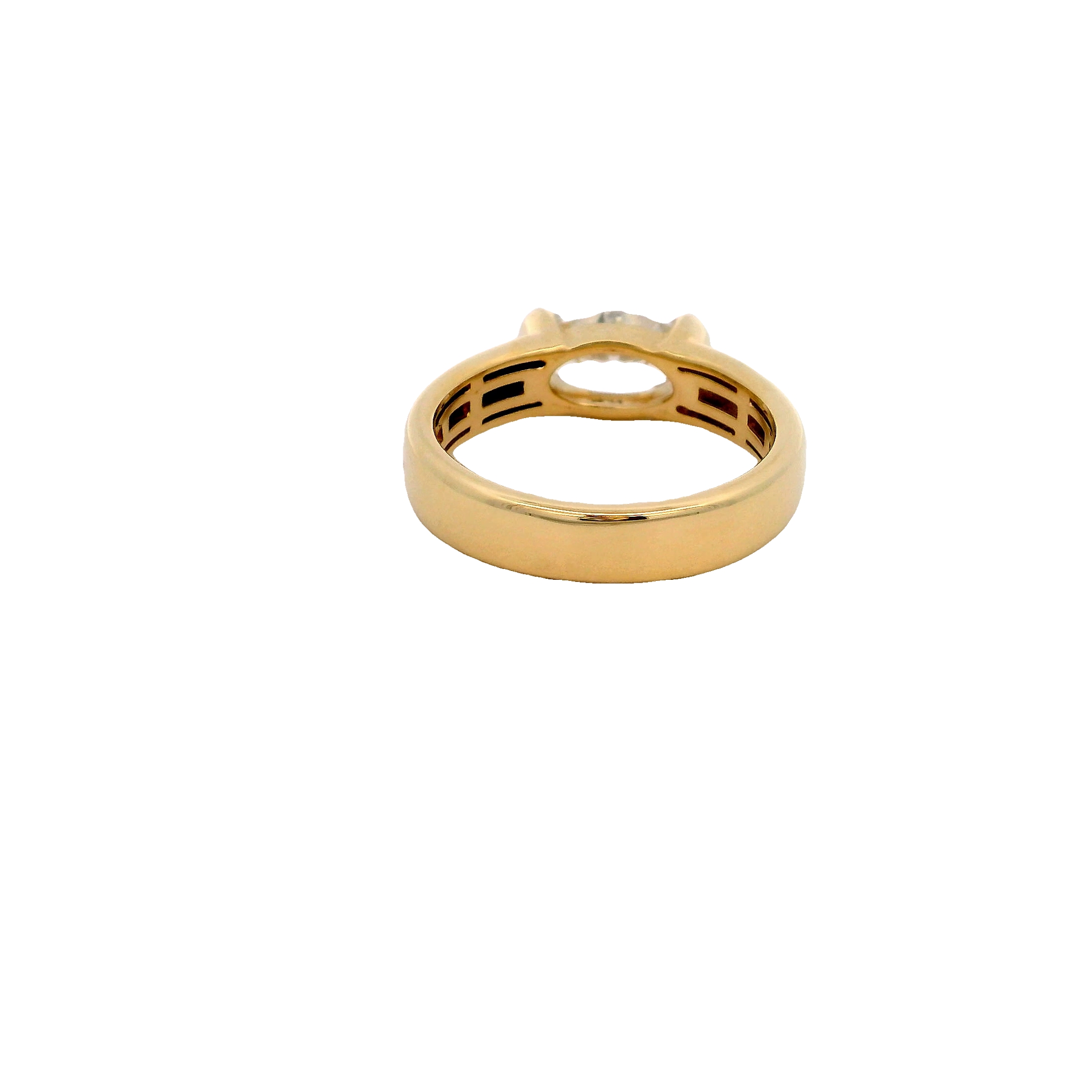 14k Yellow Gold Oval Solitaire Remount