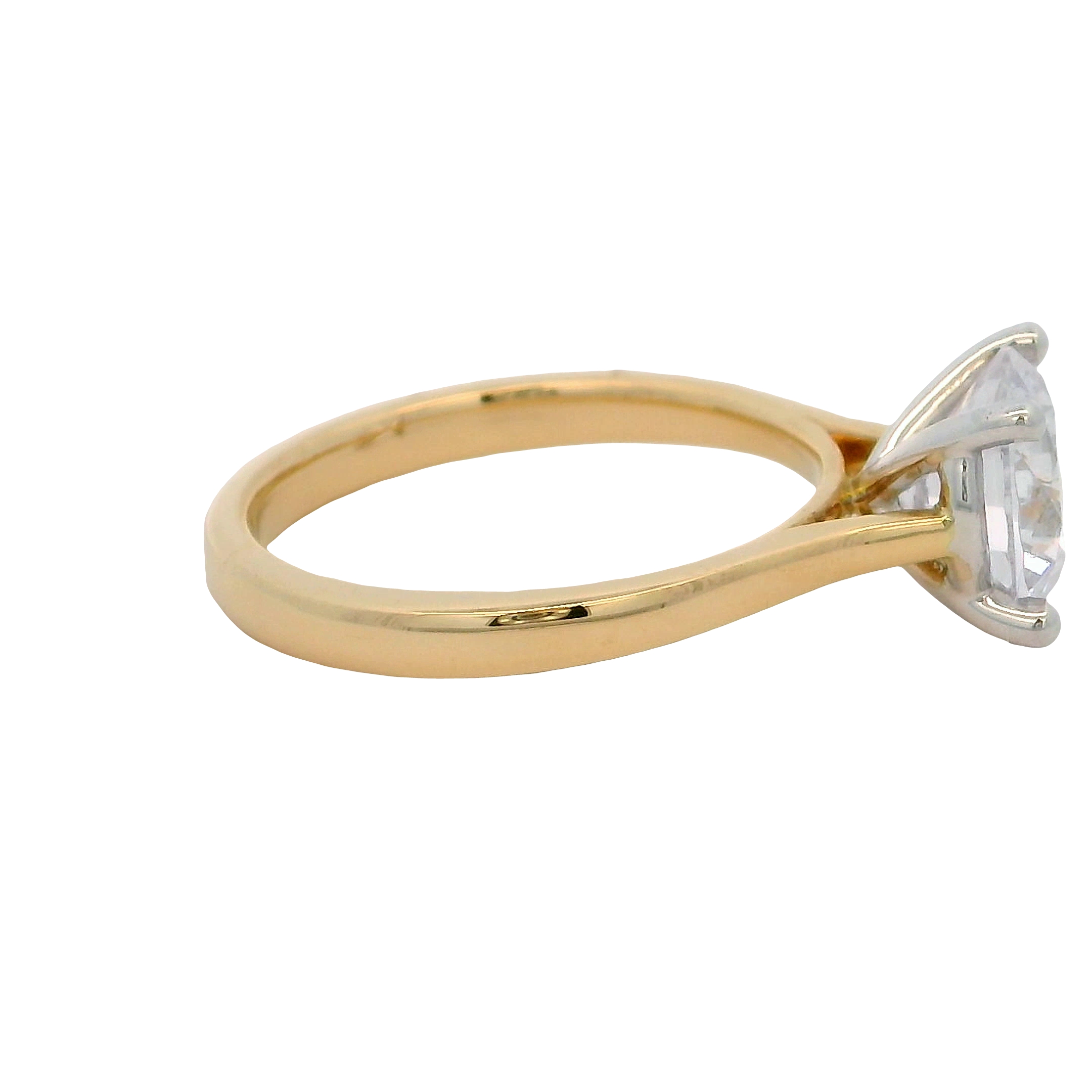 14k Yellow Gold Solitaire Engagement Ring
