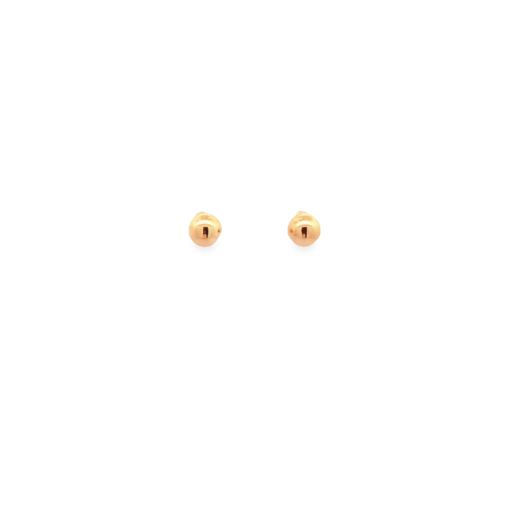 14 Karat Rose Gold 6mm Ball Stud.