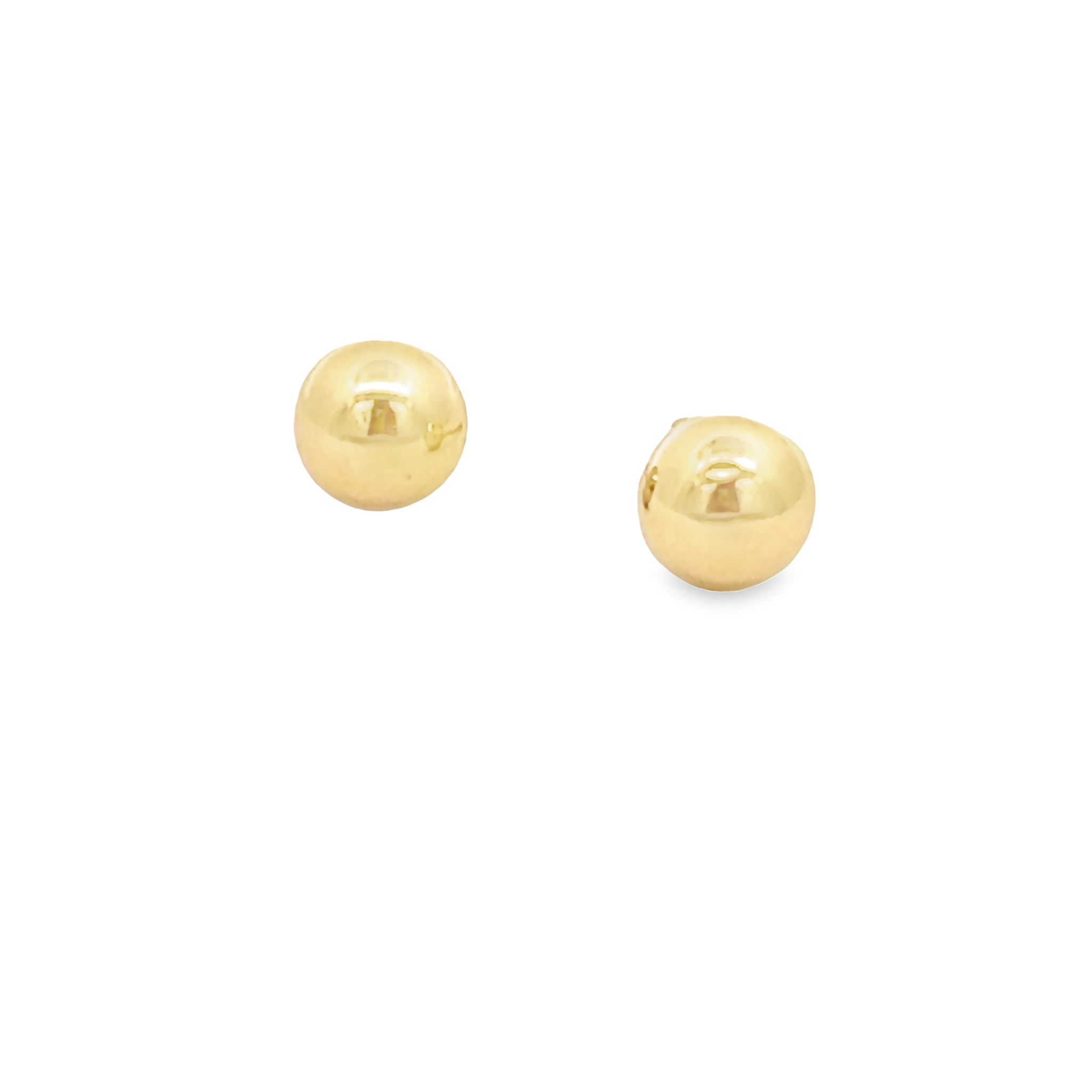 6mm 14k Yellow Gold Ball Stud Earrings