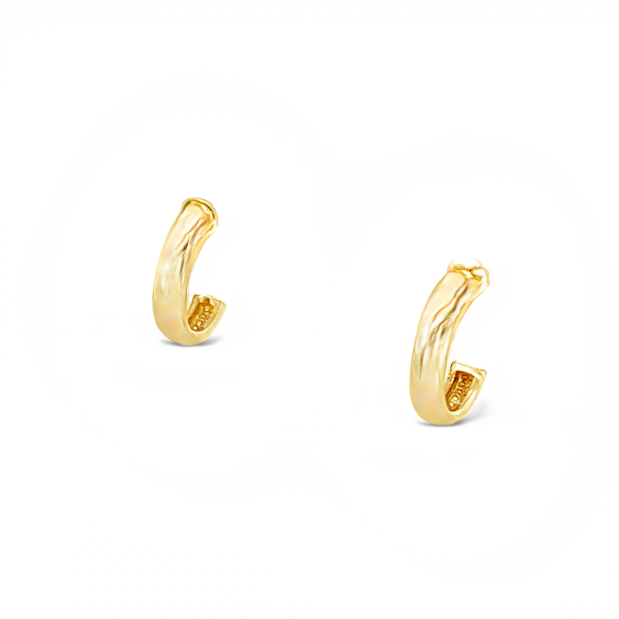 14k Yellow Gold Huggie Earrings