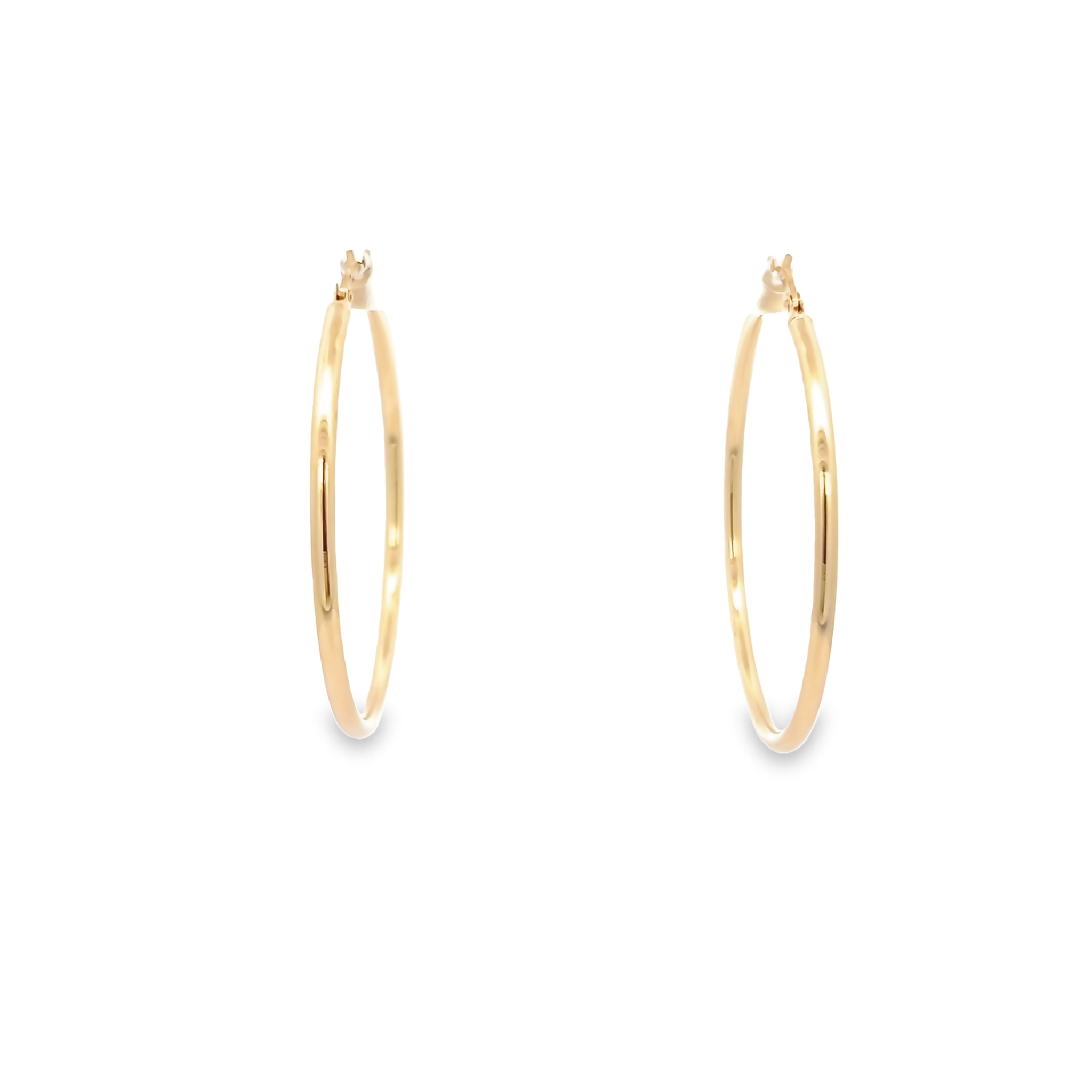 14k Yellow Gold Hoop Earrings