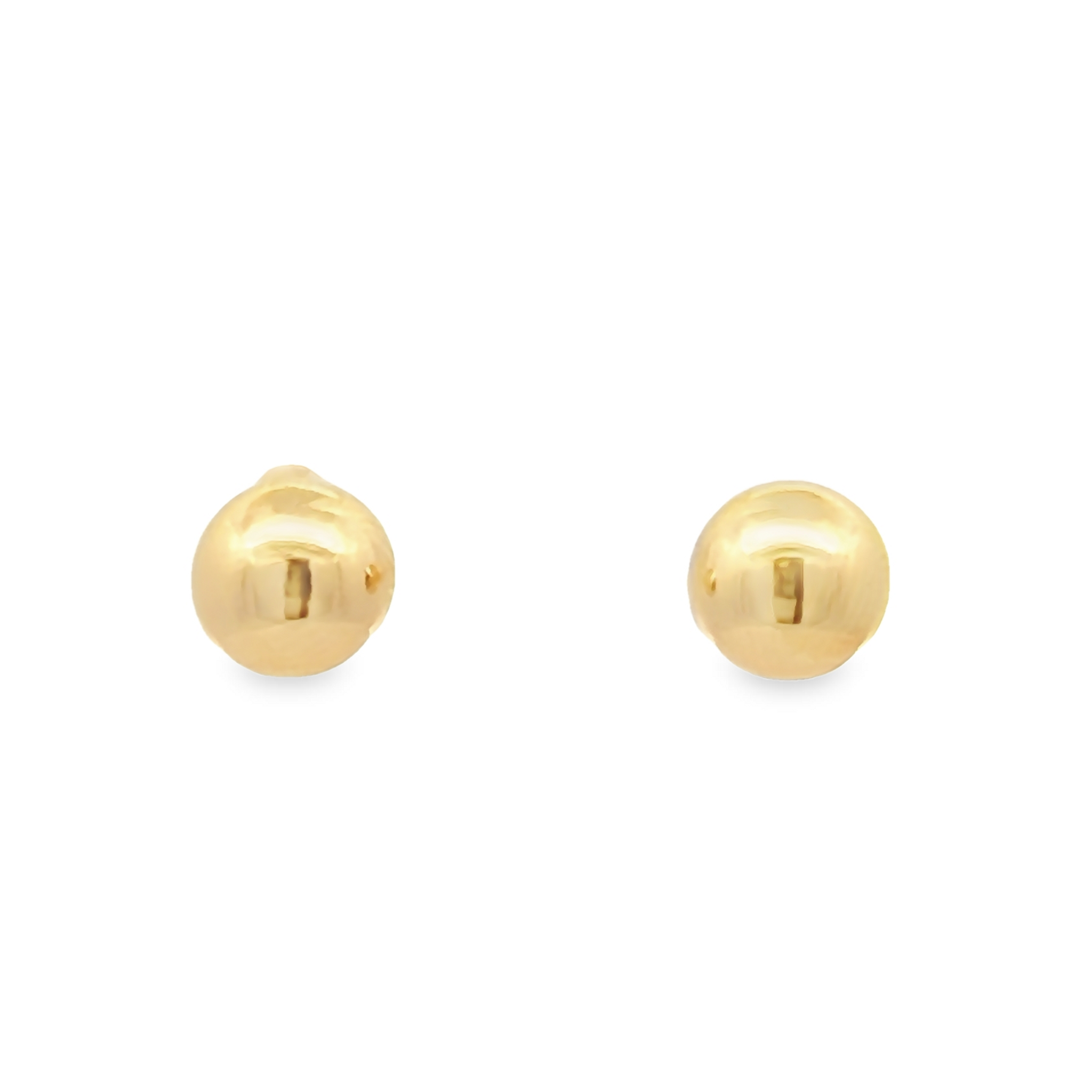 7mm 14k Yellow Gold Ball Stud Earrings