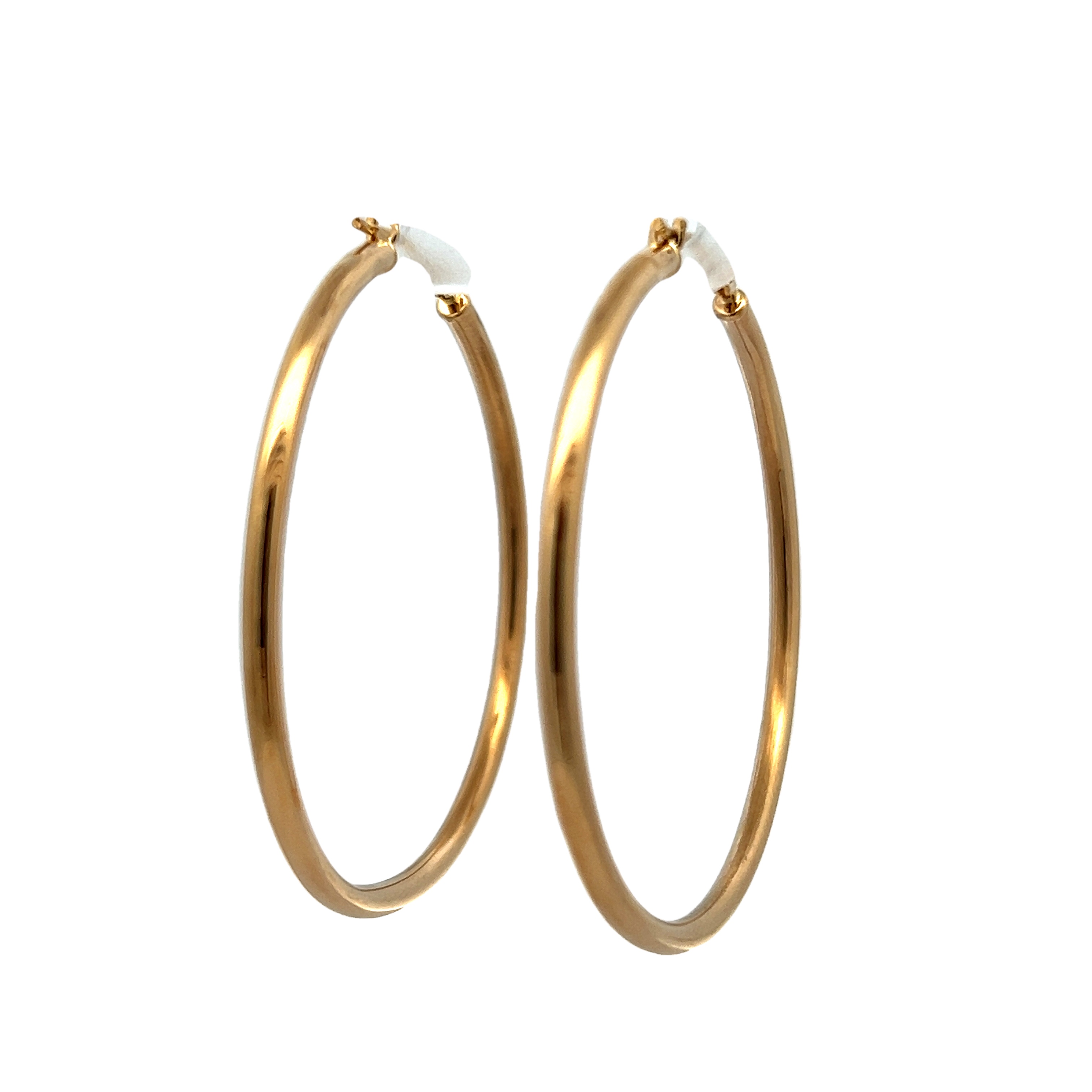 14k Yellow Gold Hoop Earrings