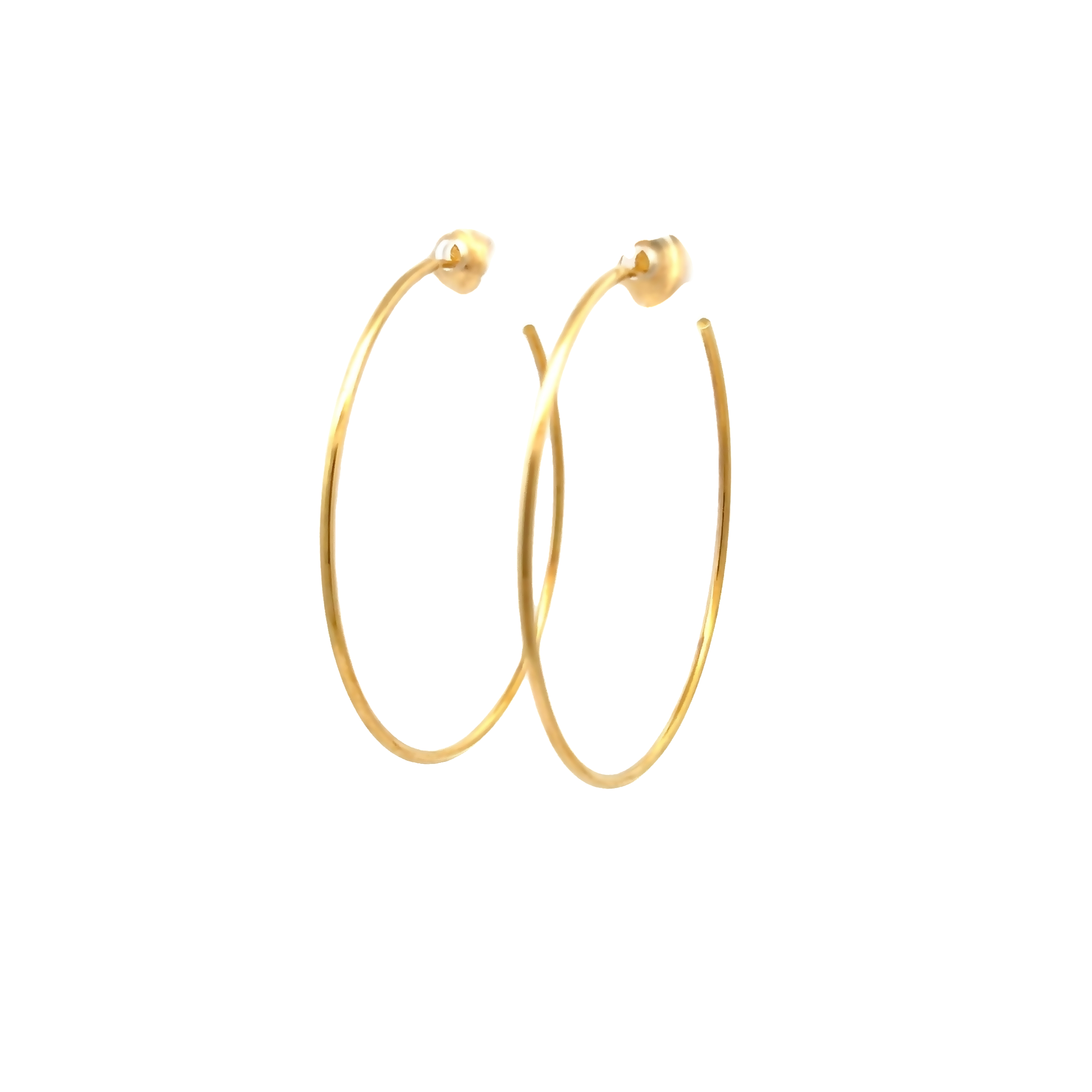 14k Yellow Gold Hoop Earrings
