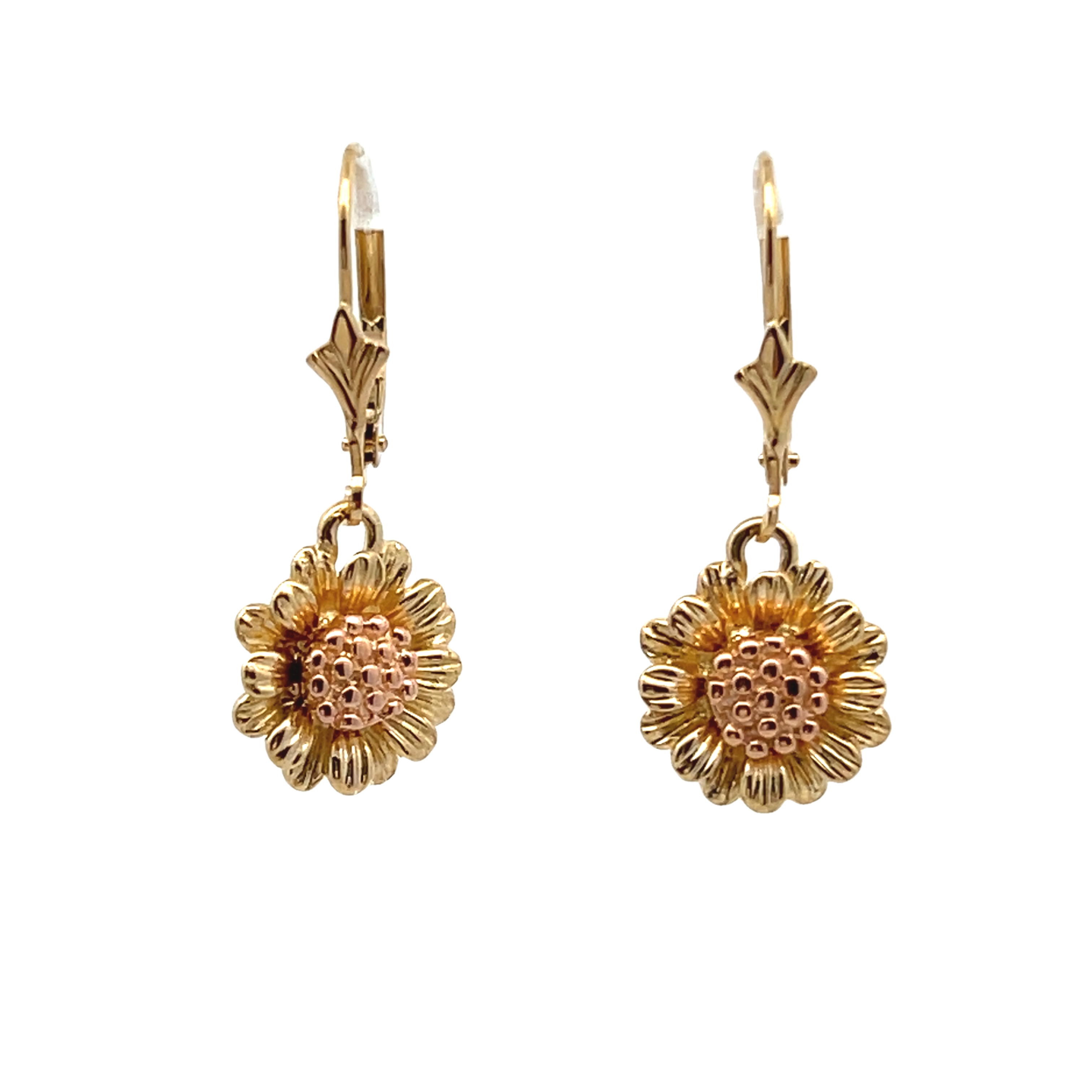 14k Yellow Gold Dangle Earrings