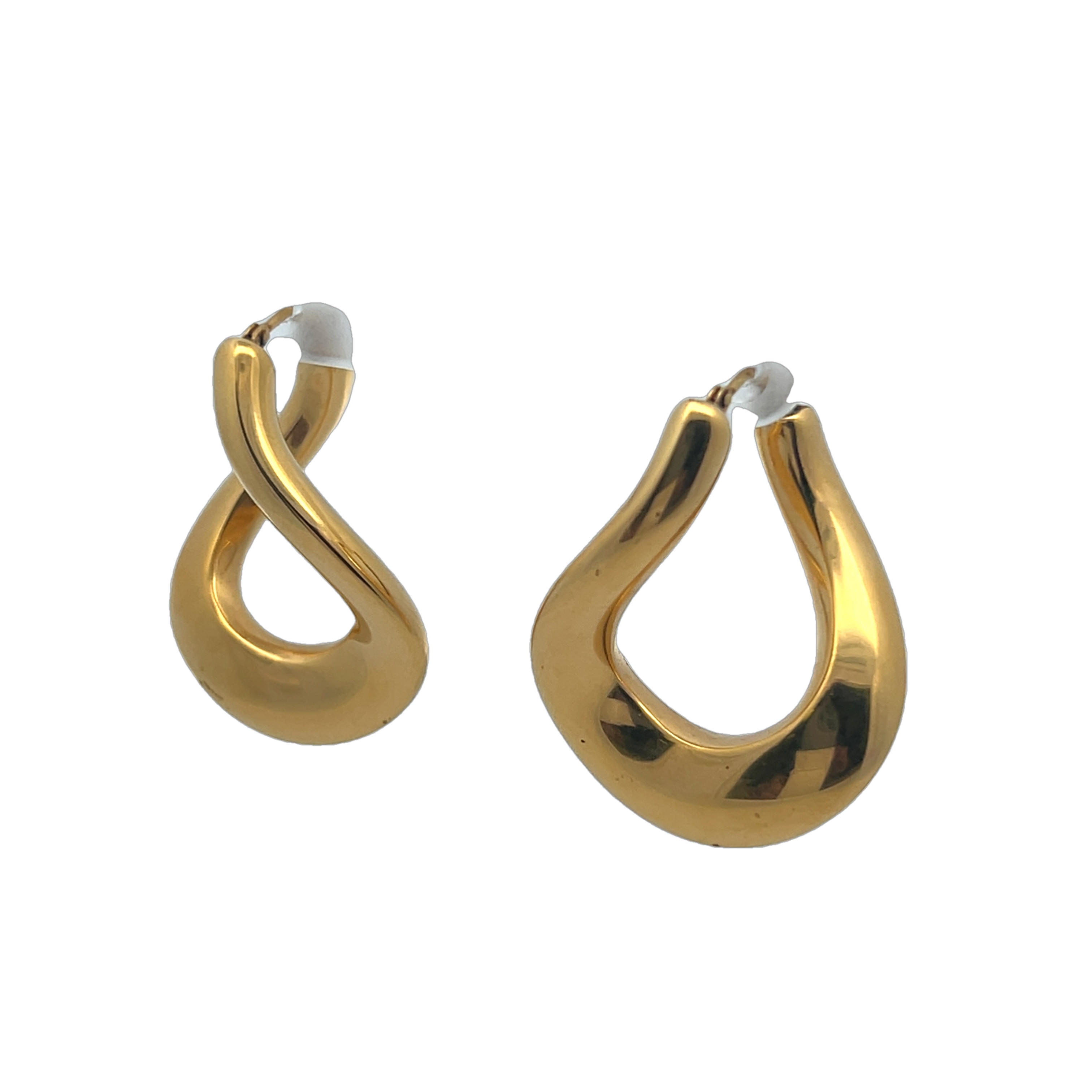 18k Yellow Gold Hoop Earrings