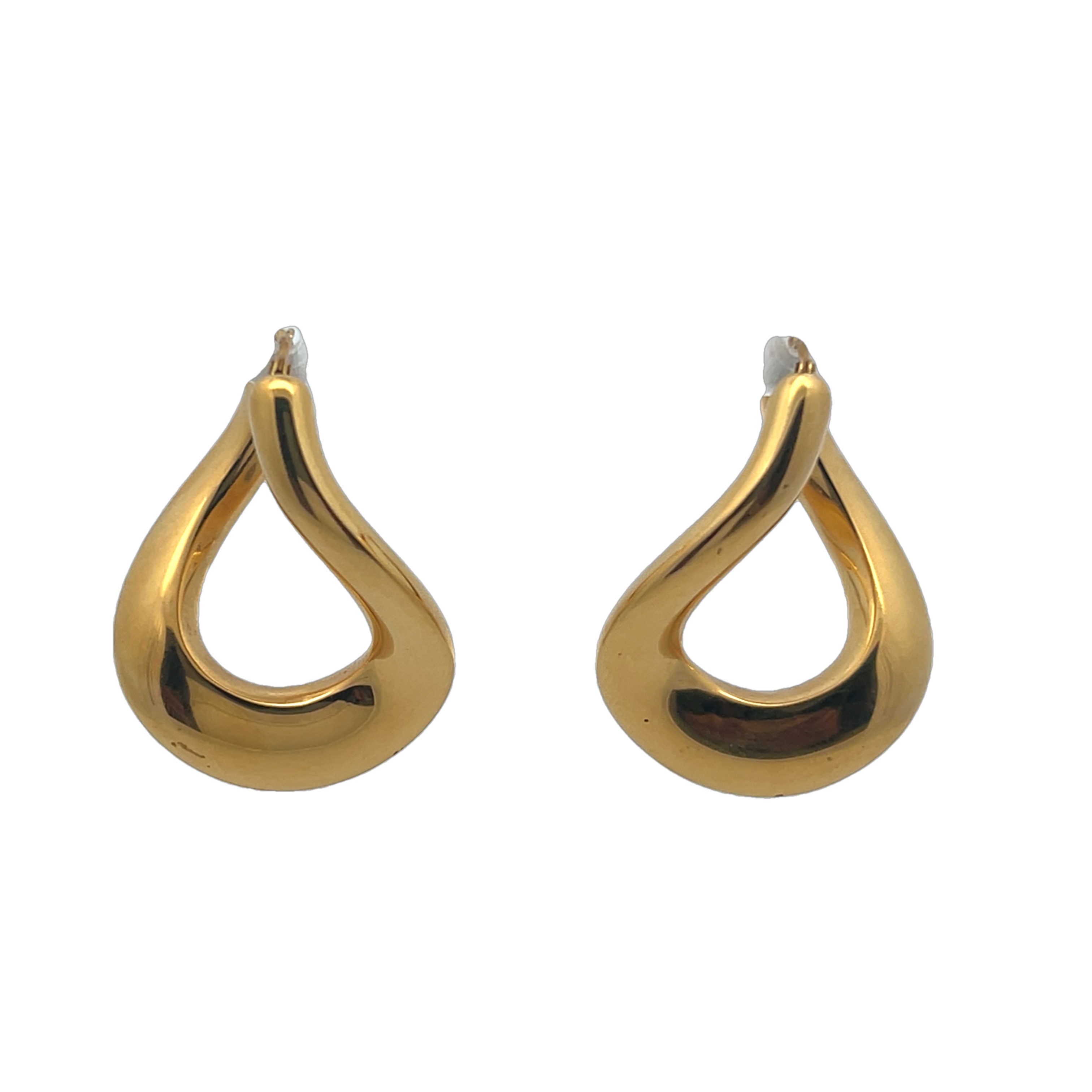 18k Yellow Gold Hoop Earrings