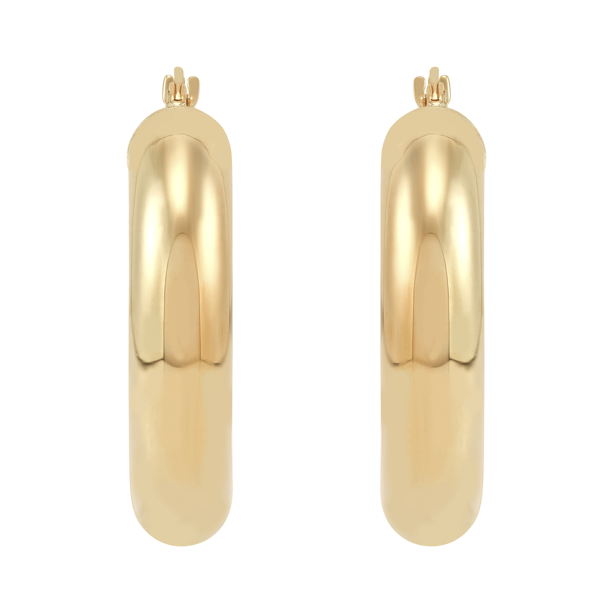 14k Yellow Gold Hoop Earrings