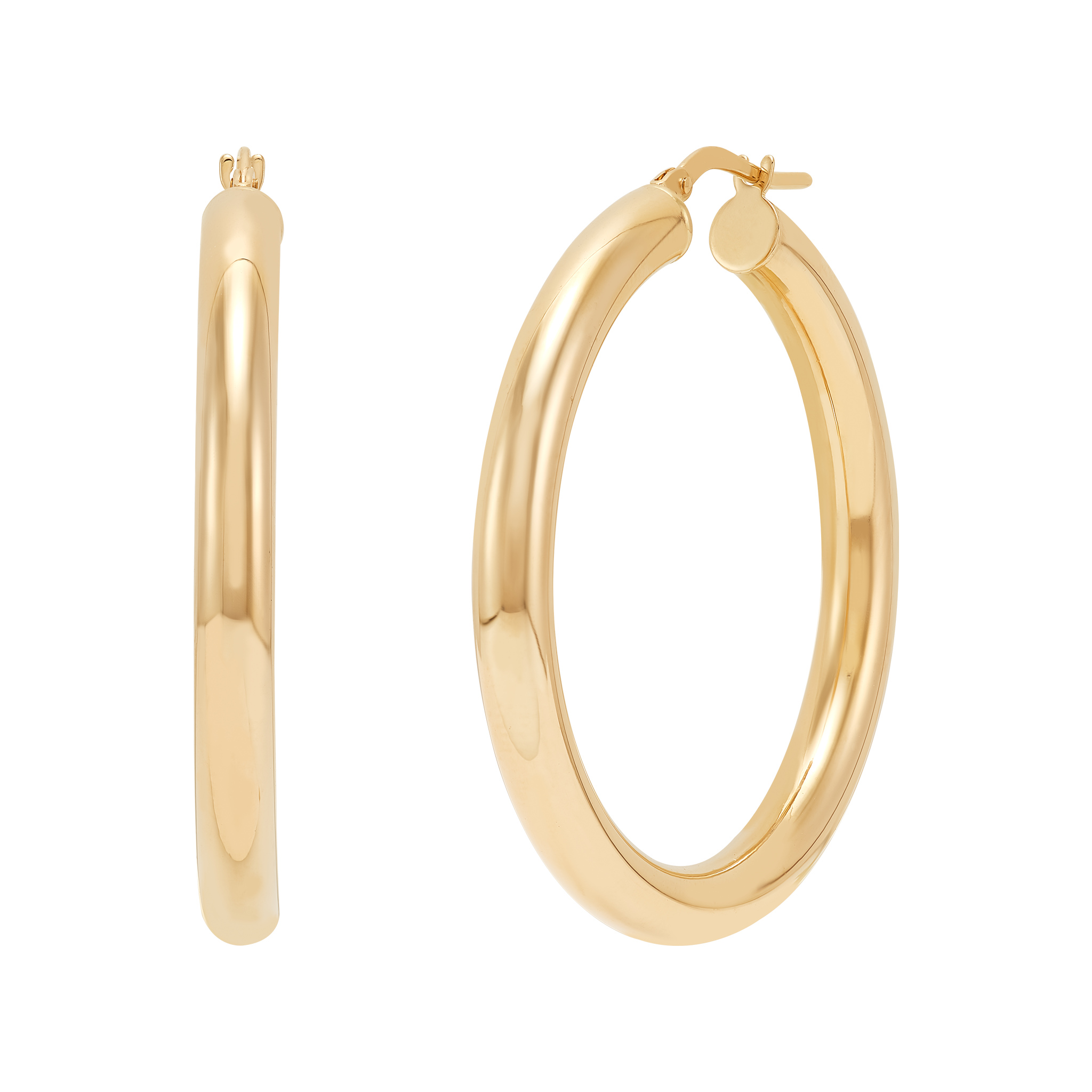14k Yellow Gold Hoop Earrings