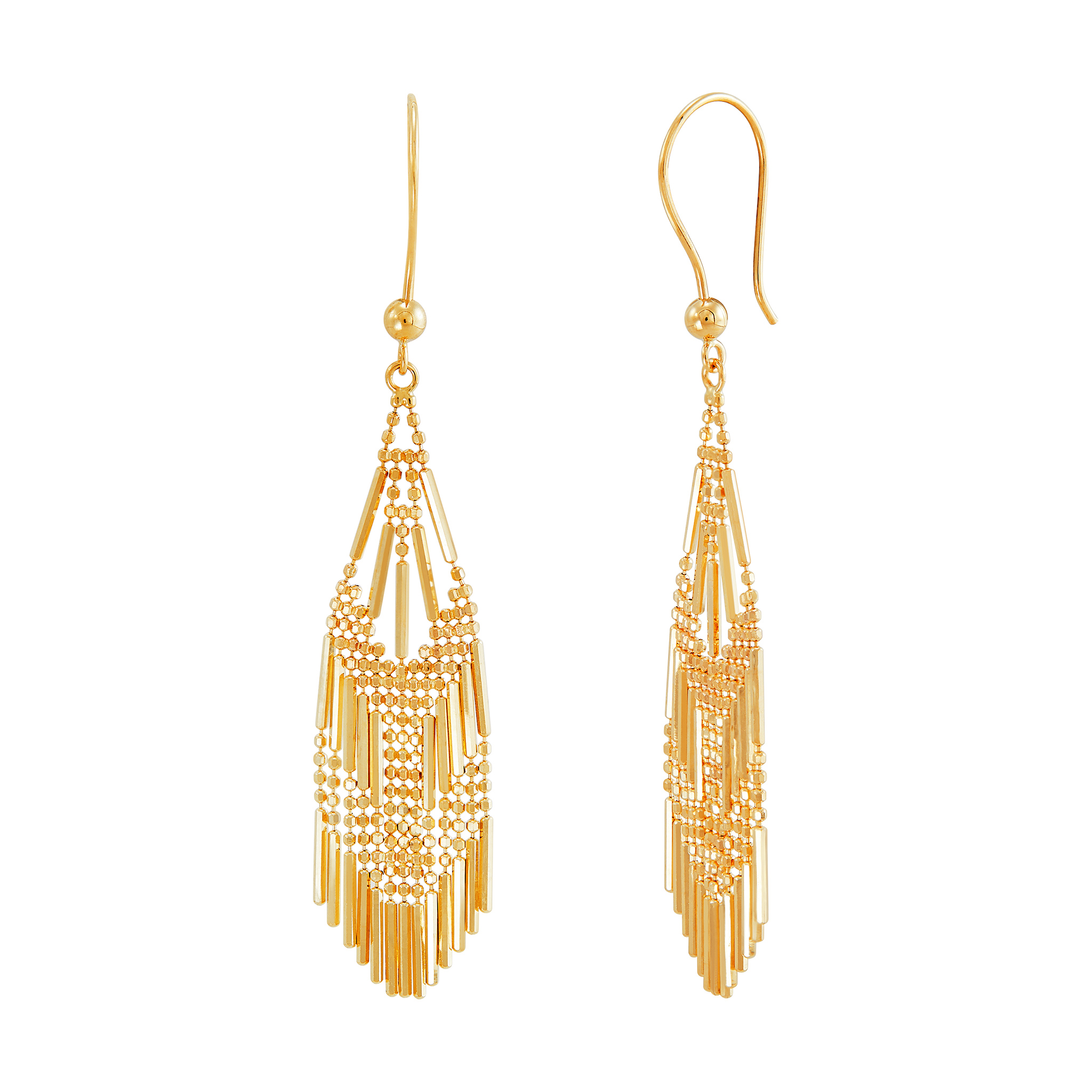 14k Yellow Gold Dangle Earrings