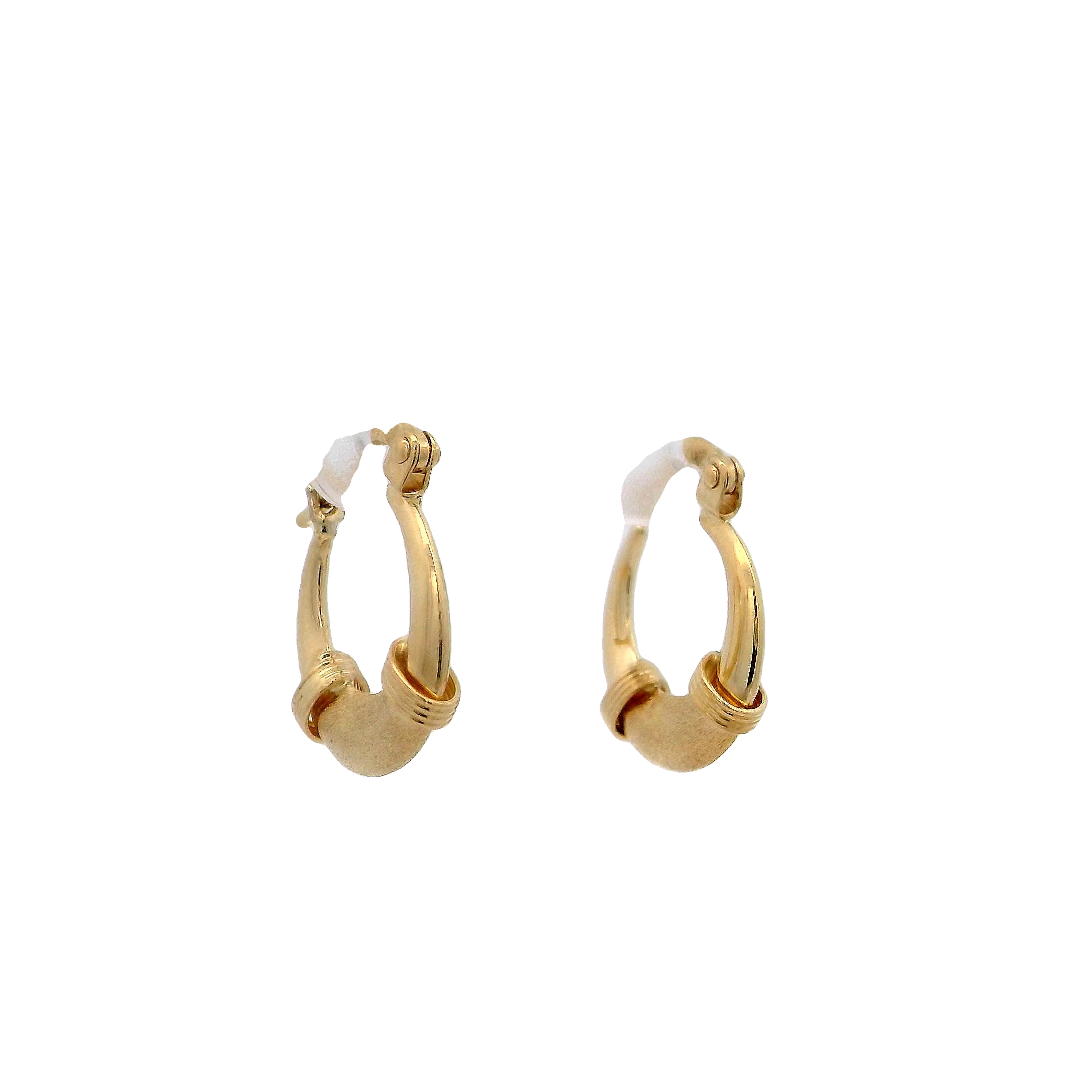 14k Yellow Gold Hoop Earrings