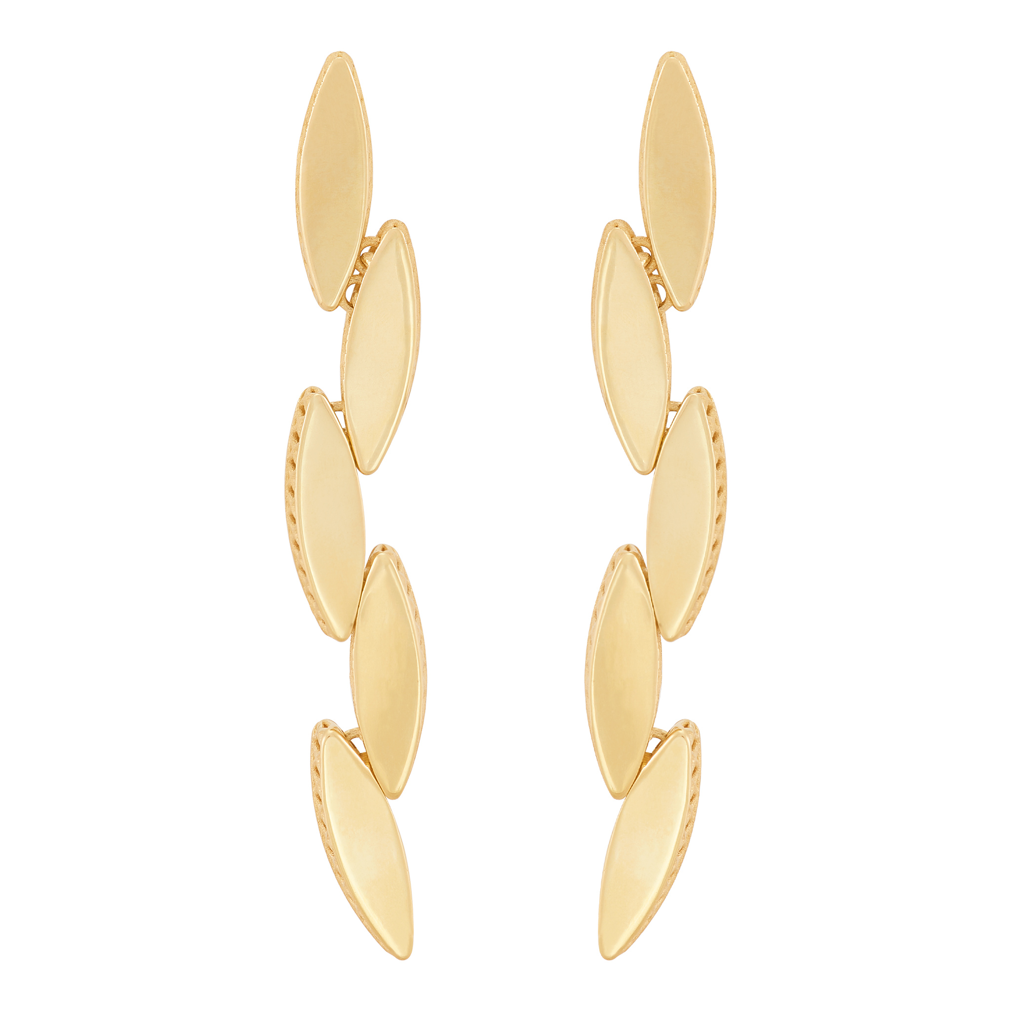 14k Yellow Gold Dangle Earrings