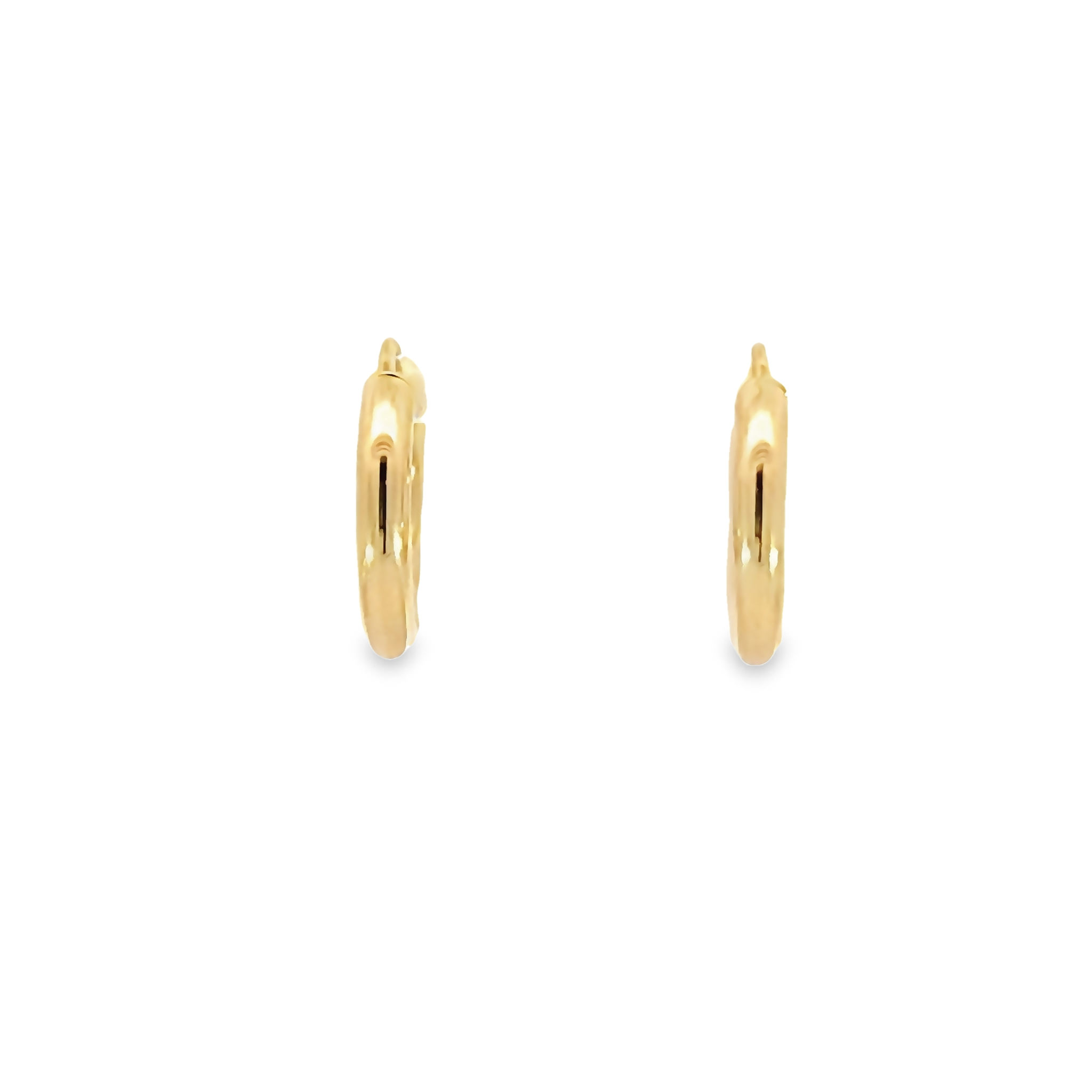 14k Yellow Gold 16mm Hoop Earrings