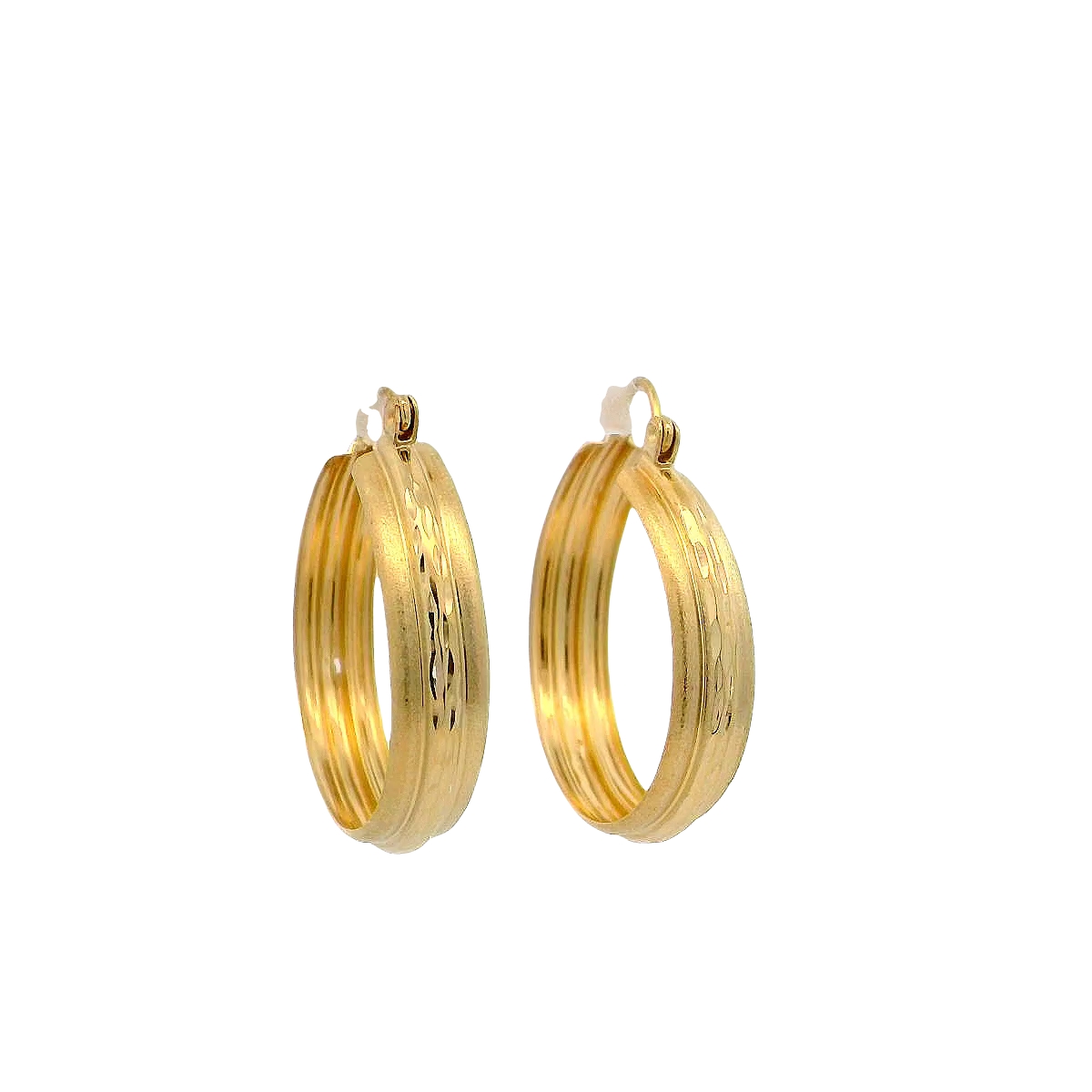 14k Yellow Gold Large Hoop Earrings