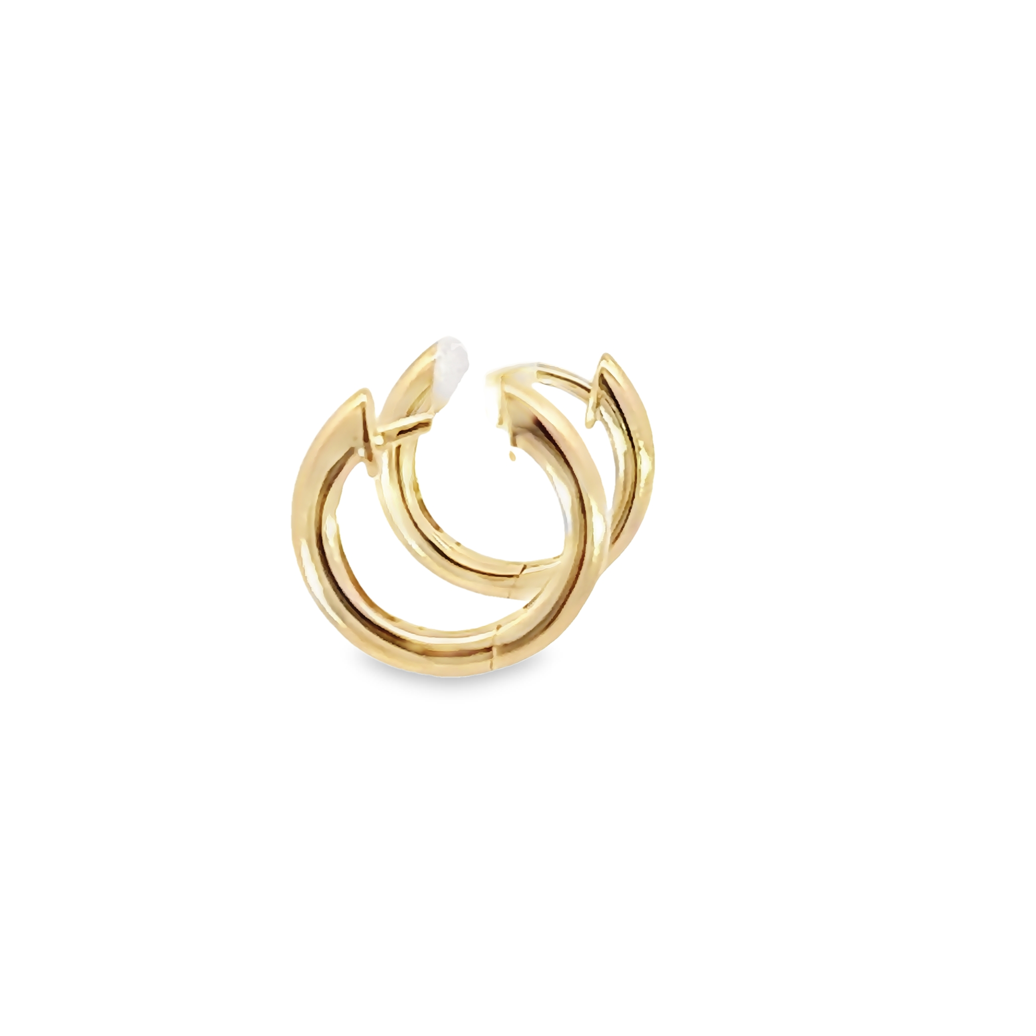 14k Yellow Gold Huggie Earrings