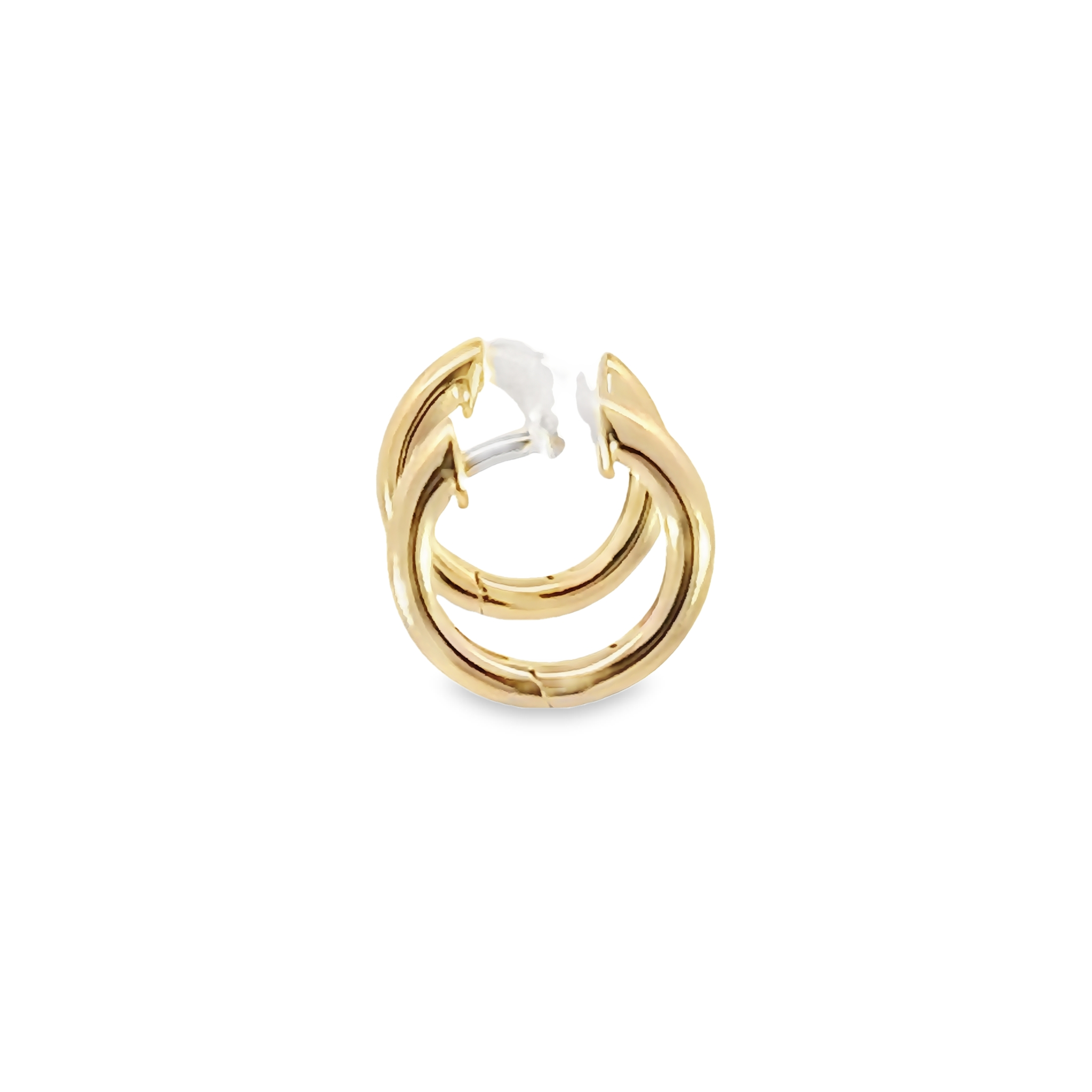 14k Yellow Gold Huggie Earrings