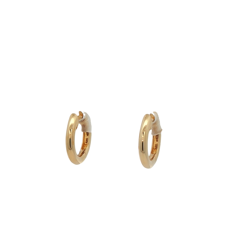 14k Yellow Gold Huggie Earrings