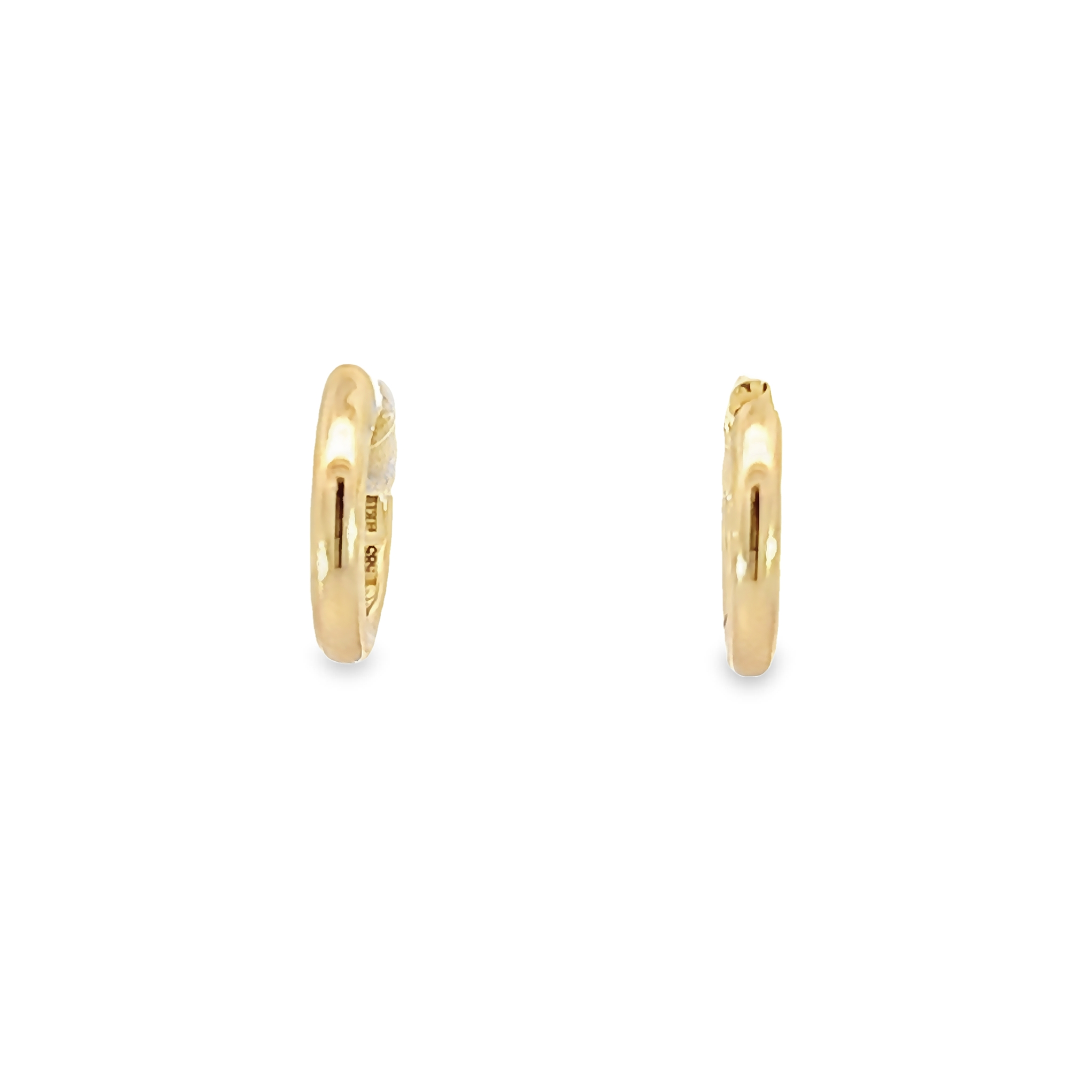 14k Yellow Gold Huggie Earrings