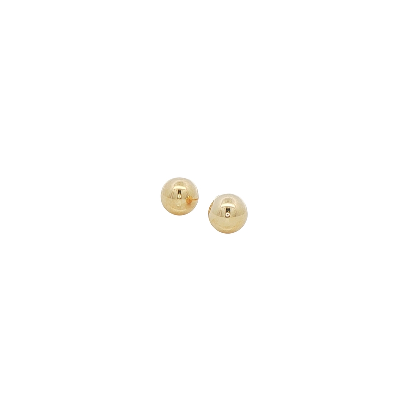 14k Yellow Gold Ball Stud Earrings