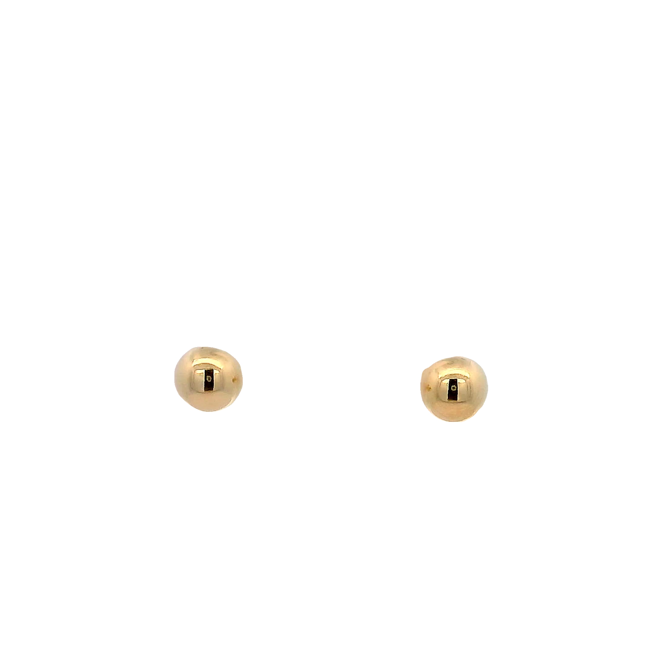 4mm 14k Yellow Gold Ball Stud Earrings
