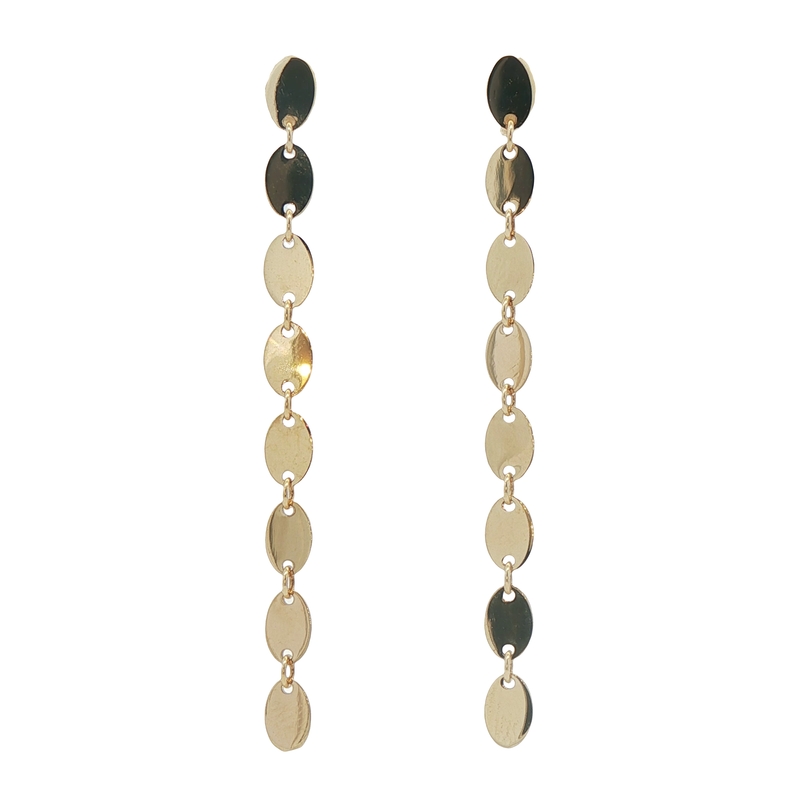 14k Yellow Gold Dangle Earrings