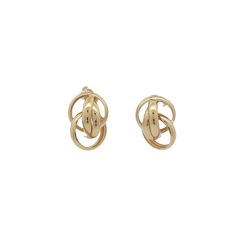 14k Yellow Gold Knot Earrings
