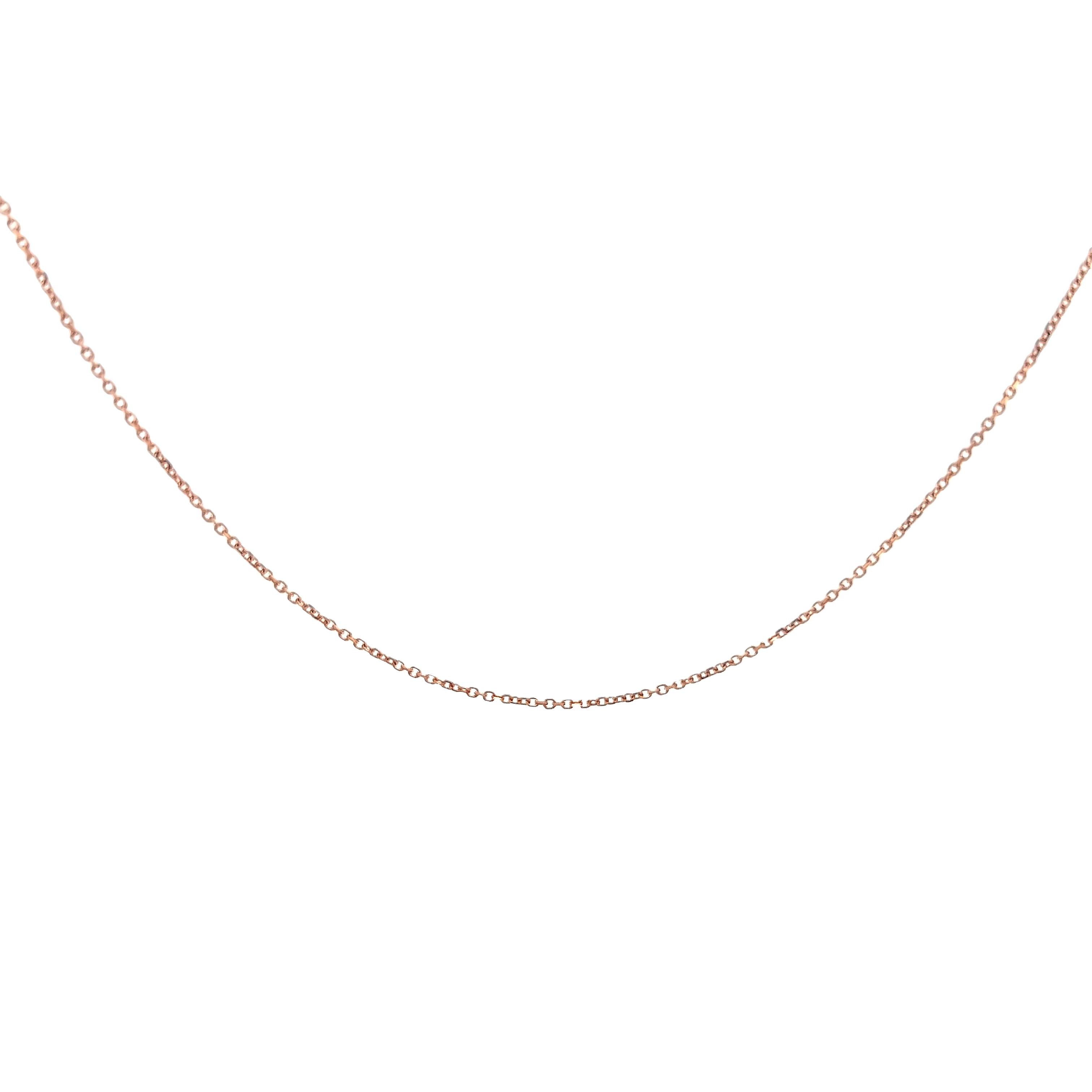 Rose 14 Karat Open Link Chain Length 16
Dwt: 0.29