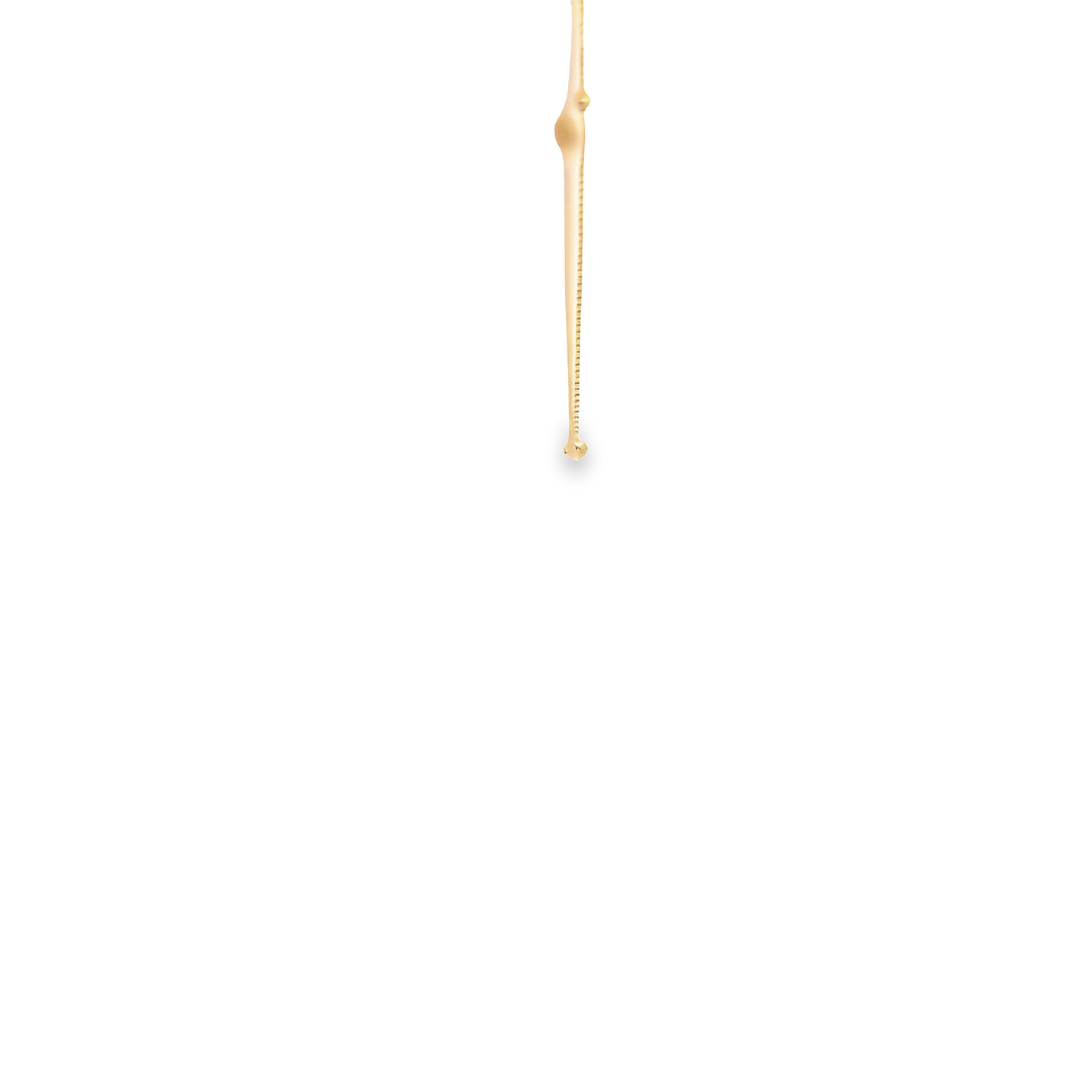 18 Karat Box Chain With Beads Length 20